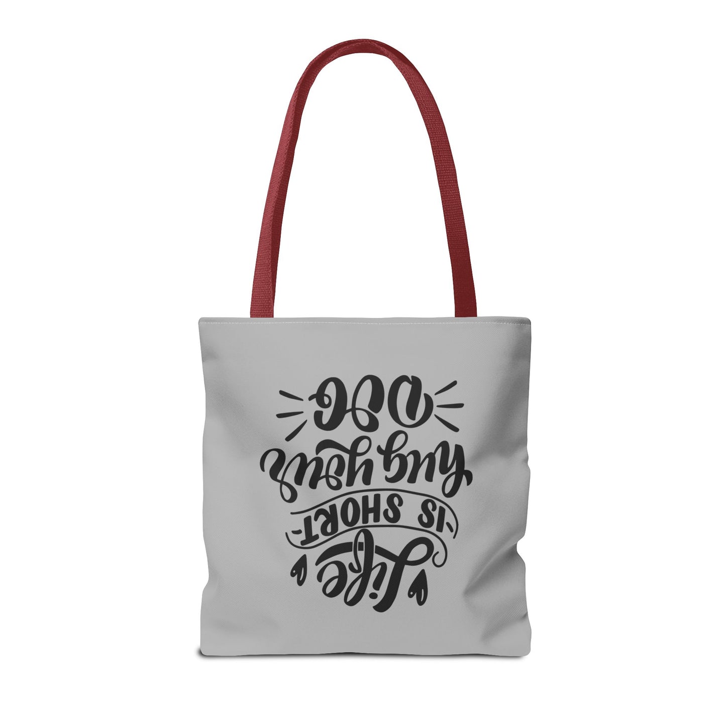Cute Dog Lover Tote Bag - Life is Short, Hug Your Dog | Pet Owner Gift, Dog Mom Tote, Inspirational Eco-Friendly Bag