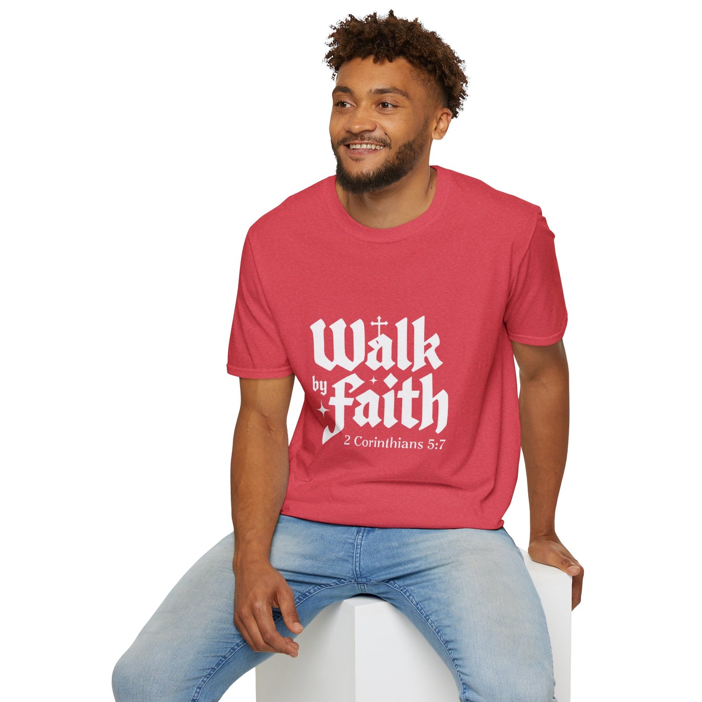 Faith-Inspired Unisex T-Shirt | Walk by Faith, Inspirational Tee, Christian Clothing, Gift for Believers, Casual Faith Wear