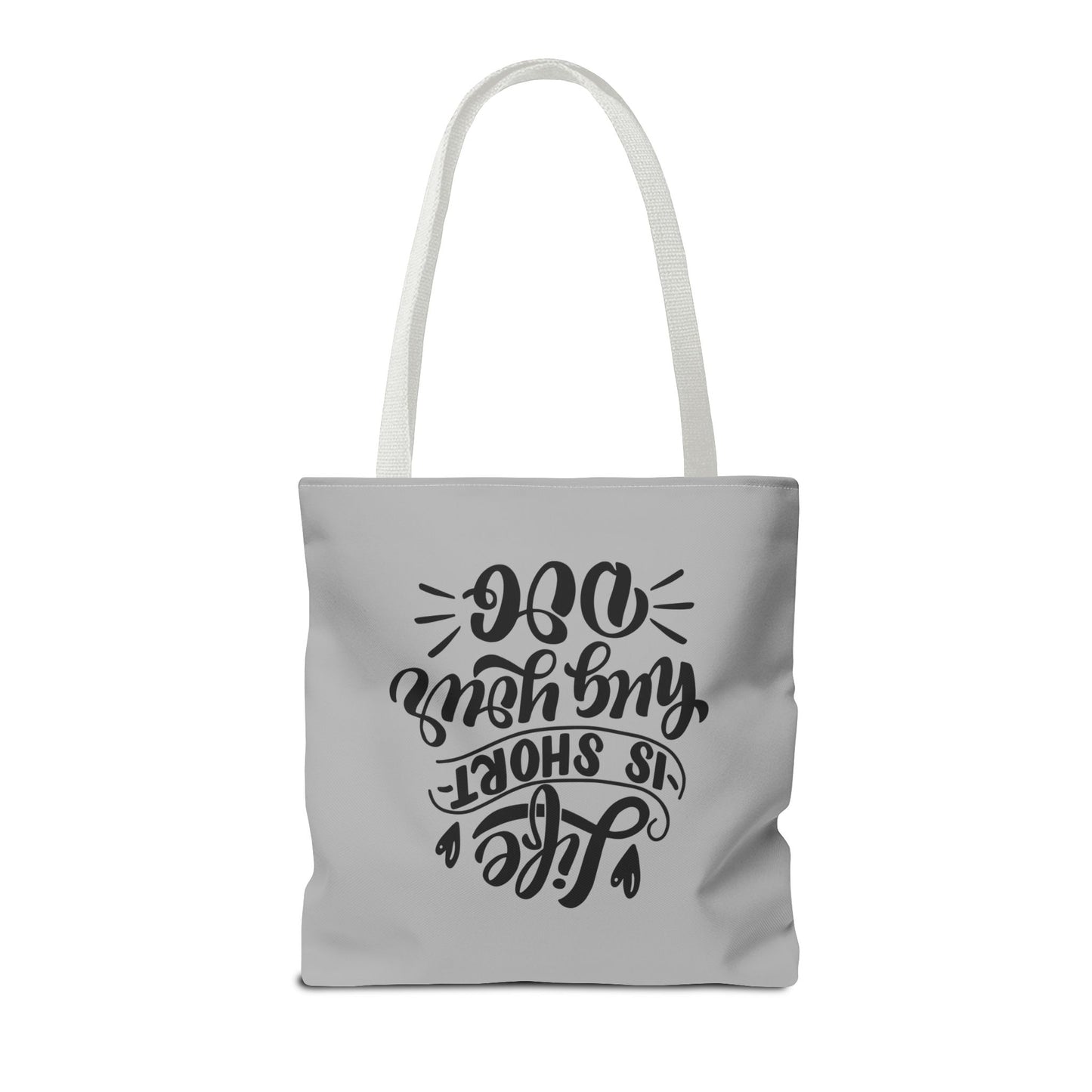 Cute Dog Lover Tote Bag - Life is Short, Hug Your Dog | Pet Owner Gift, Dog Mom Tote, Inspirational Eco-Friendly Bag