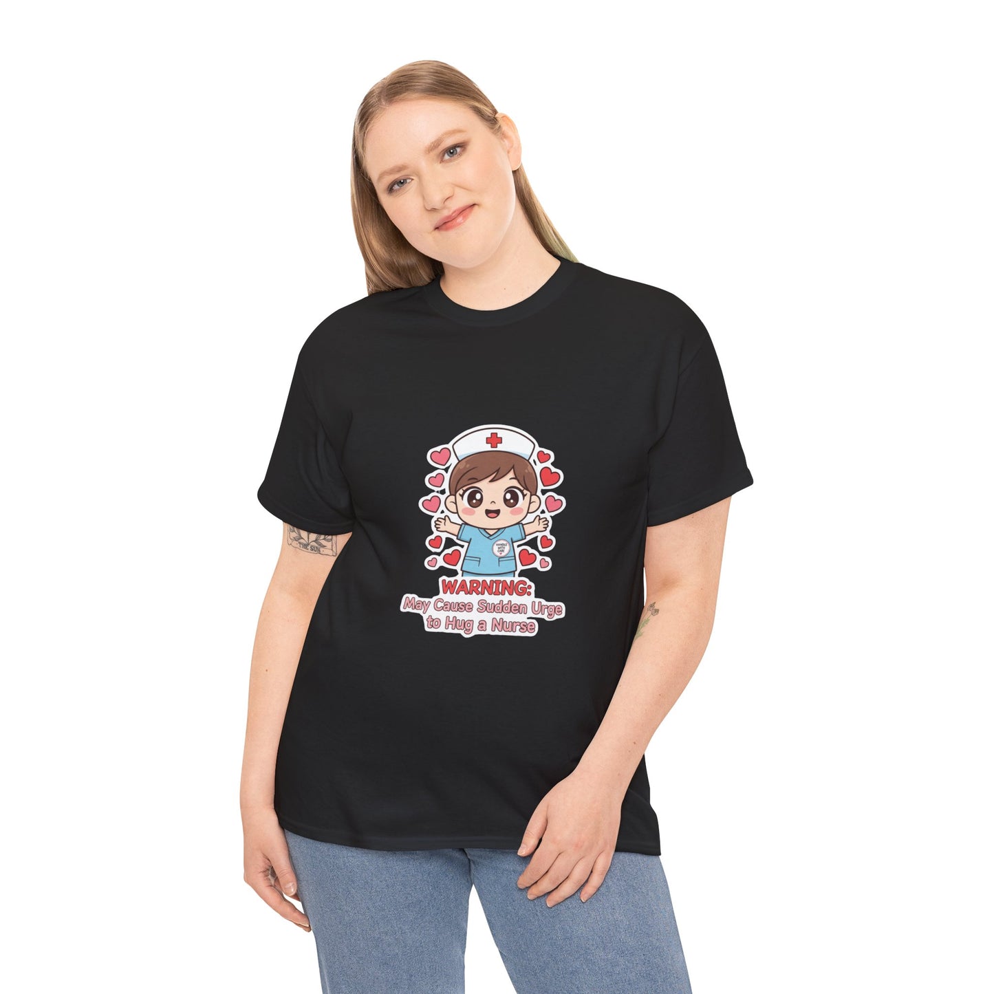Nurse Humor Tee, Unisex Heavy Cotton Tee for Healthcare Workers, Cute Nurse Shirt, Gift for Nurses, Funny Medical Apparel, Casual T-Shirt