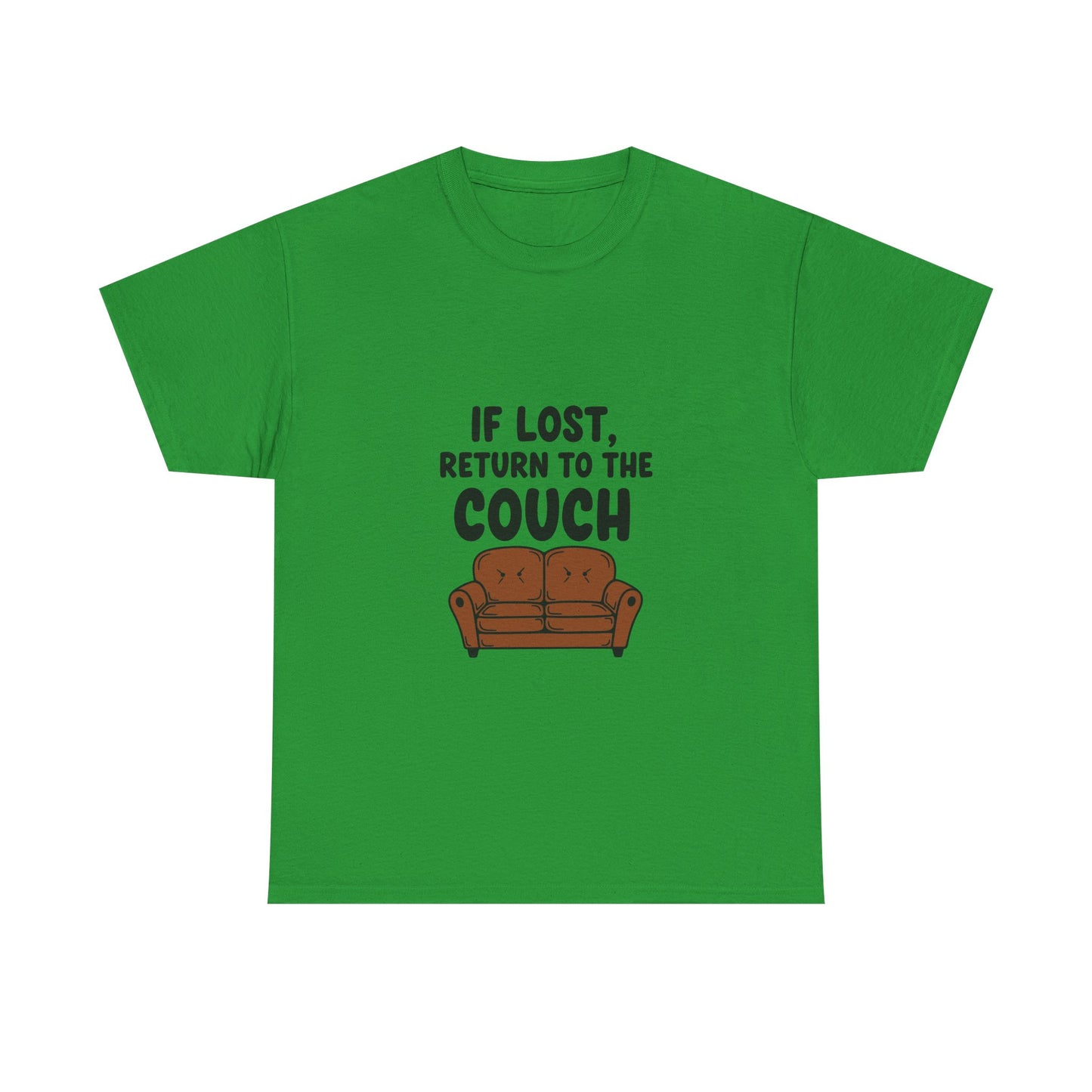 Funny Couch Tee, Unisex Heavy Cotton Tee, Comfort Shirt for Homebodies, Perfect Gift for Couch Lovers, Casual Wear, Quirky Shirt