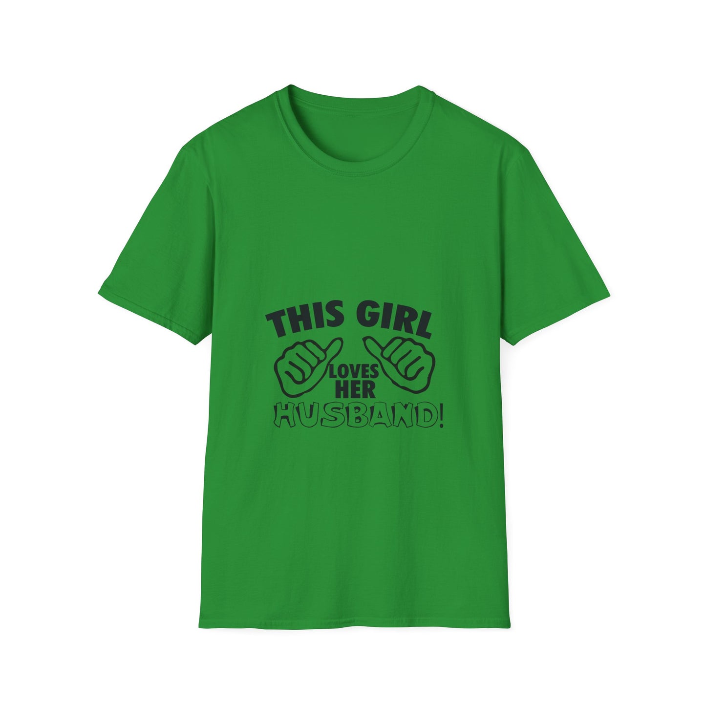 This Girl Loves Her Husbands Unisex T-Shirt - Funny Gift for Wives, Casual Wear, Family Reunion, Humorous Tee, Unique Summer Outfit