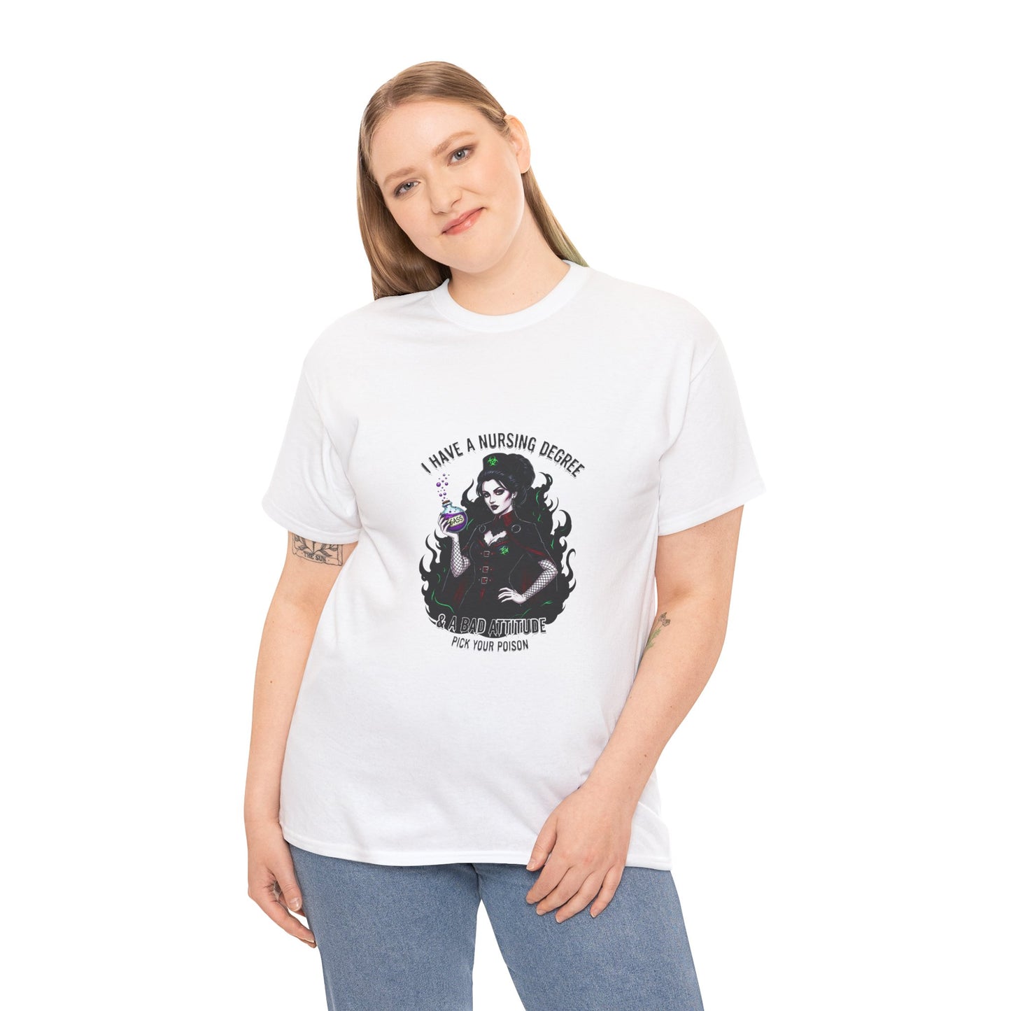 Nursing Humor Tee, Funny Nursing Shirt, Gift for Nurses, Healthcare Apparel, Unisex Cotton T-Shirt