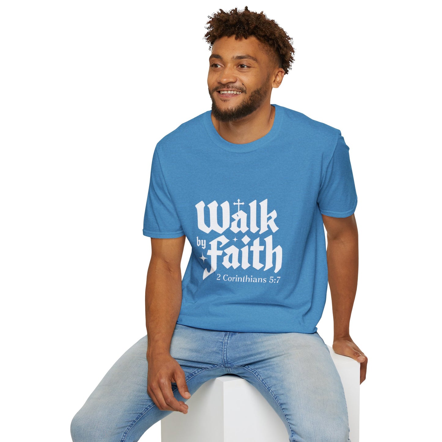 Faith-Inspired Unisex T-Shirt | Walk by Faith, Inspirational Tee, Christian Clothing, Gift for Believers, Casual Faith Wear