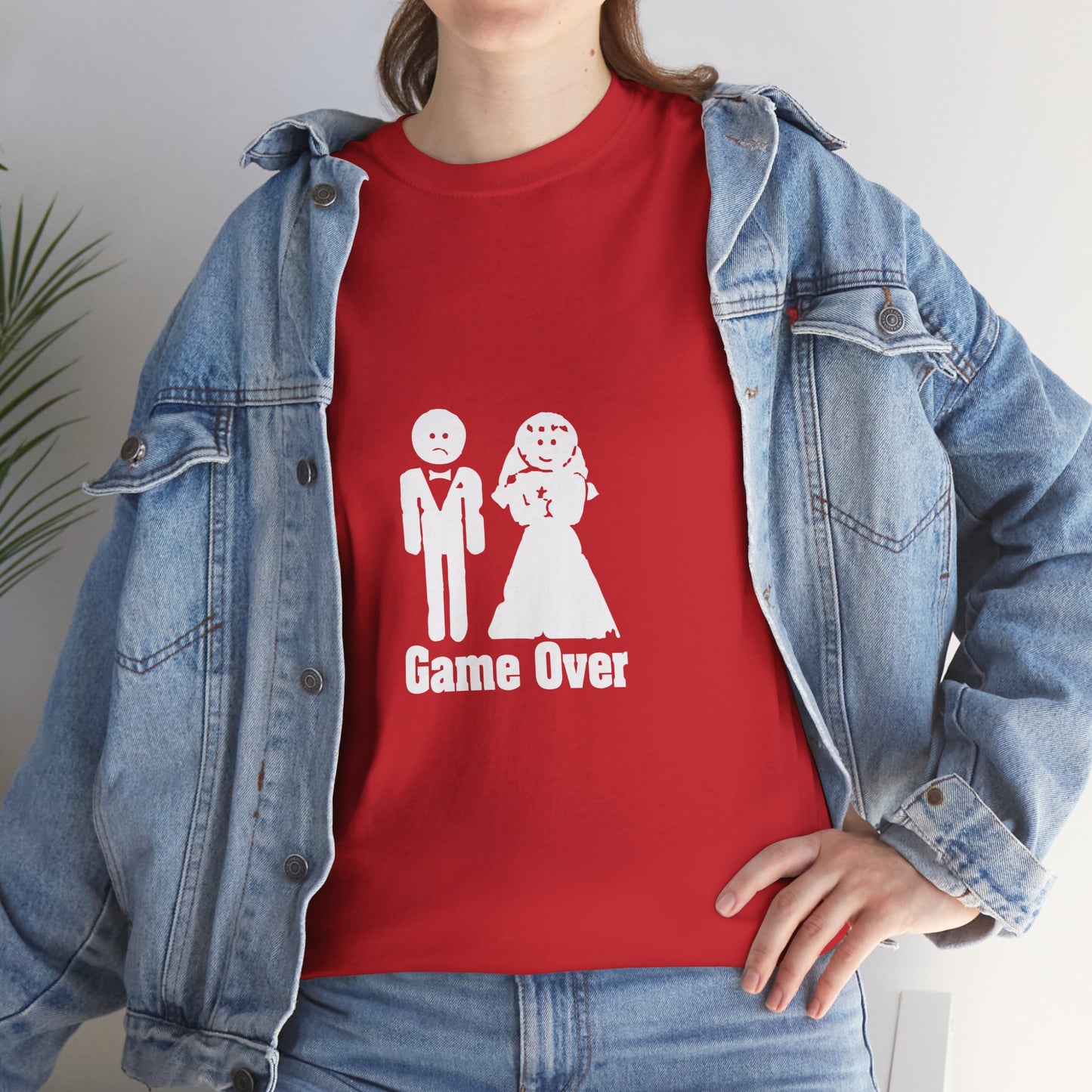 Game Over Wedding T-Shirt | Funny Bride & Groom Tee | Perfect for Couples, Engagement Party, Wedding Gifts, Anniversary