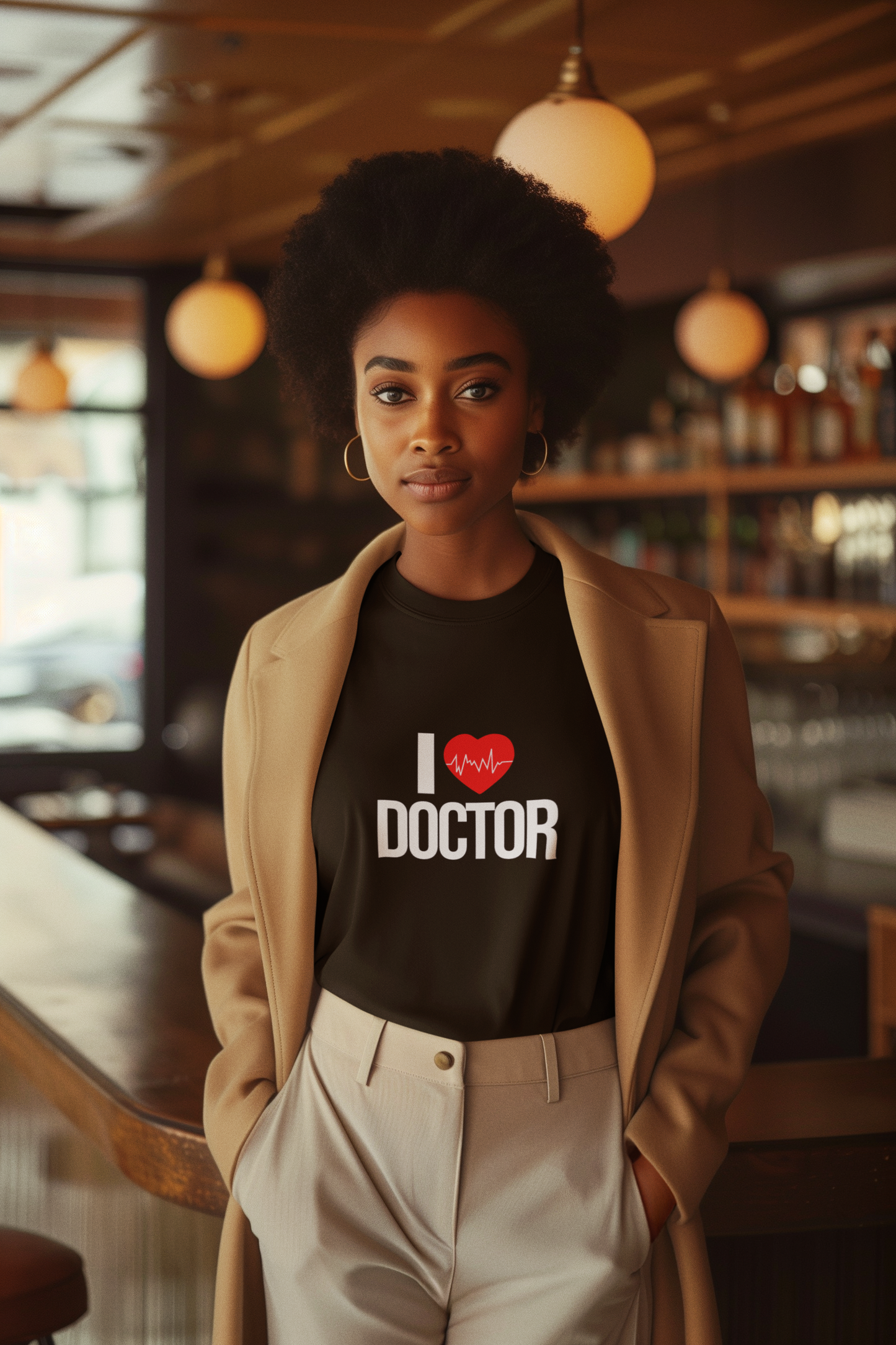 I Love Doctor Long Sleeve T-Shirt, Gift for Doctors, Nurse Appreciation, Medical Student Apparel, Health Care Worker Shirt, Fun Doctor Tee