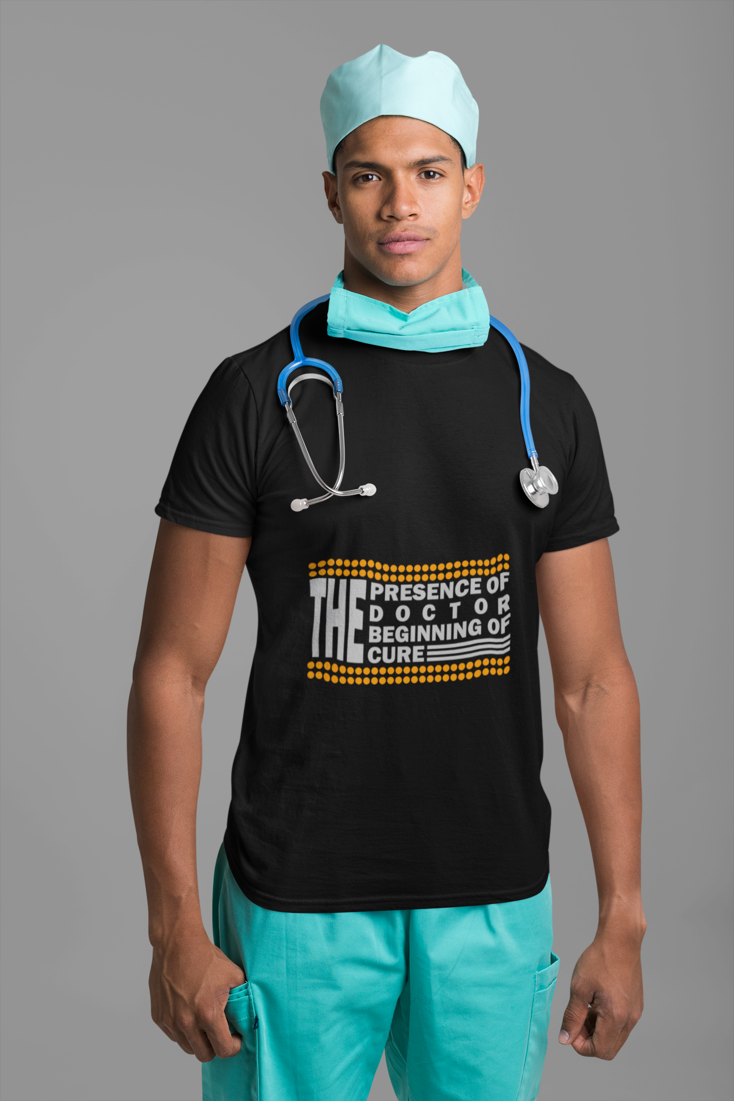 The Presence of Doctor Tee, Unisex T-Shirt, Medical Humor Gift, Doctor's Day, Healthcare Apparel, Patient’s Cure Shirt