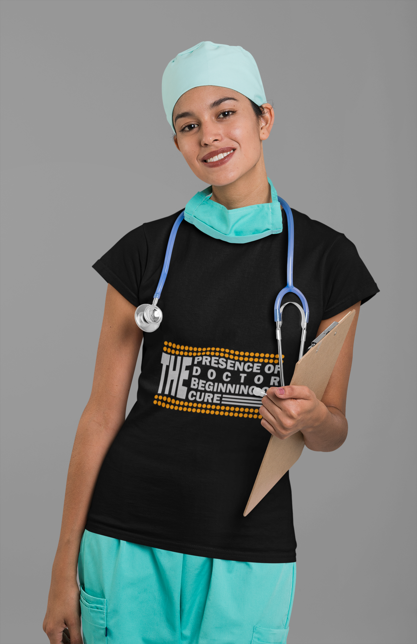 The Presence of Doctor Tee, Unisex T-Shirt, Medical Humor Gift, Doctor's Day, Healthcare Apparel, Patient’s Cure Shirt