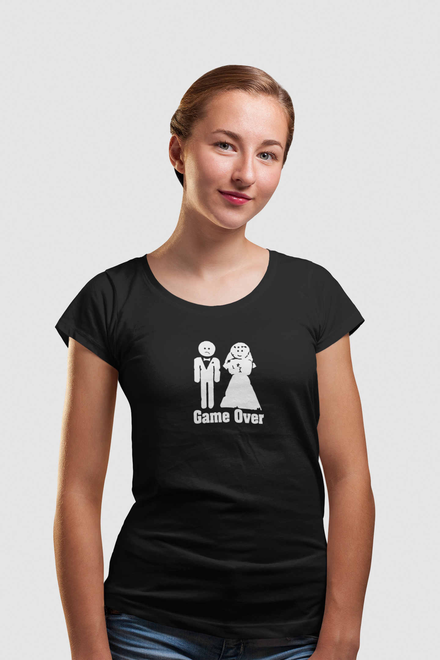 Game Over Wedding T-Shirt | Funny Bride & Groom Tee | Perfect for Couples, Engagement Party, Wedding Gifts, Anniversary