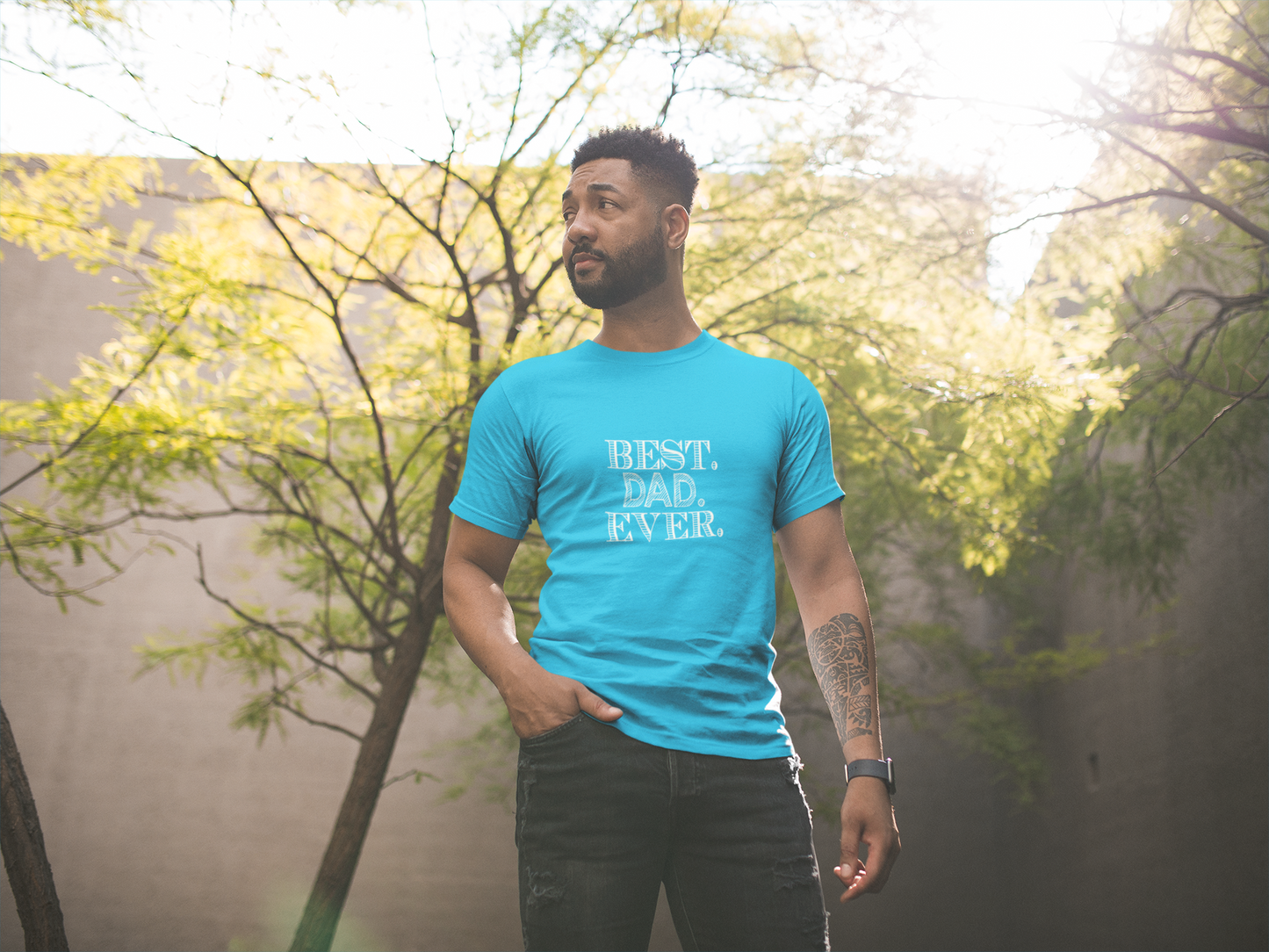 Best Dad Ever Unisex Heavy Cotton Tee - Father's Day Gift, Dad T-Shirt, Casual Wear, Gift for Him, Family Reunion Shirt