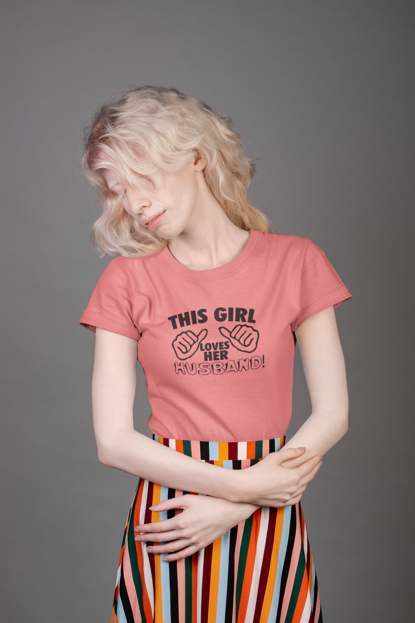 This Girl Loves Her Husbands Unisex T-Shirt - Funny Gift for Wives, Casual Wear, Family Reunion, Humorous Tee, Unique Summer Outfit