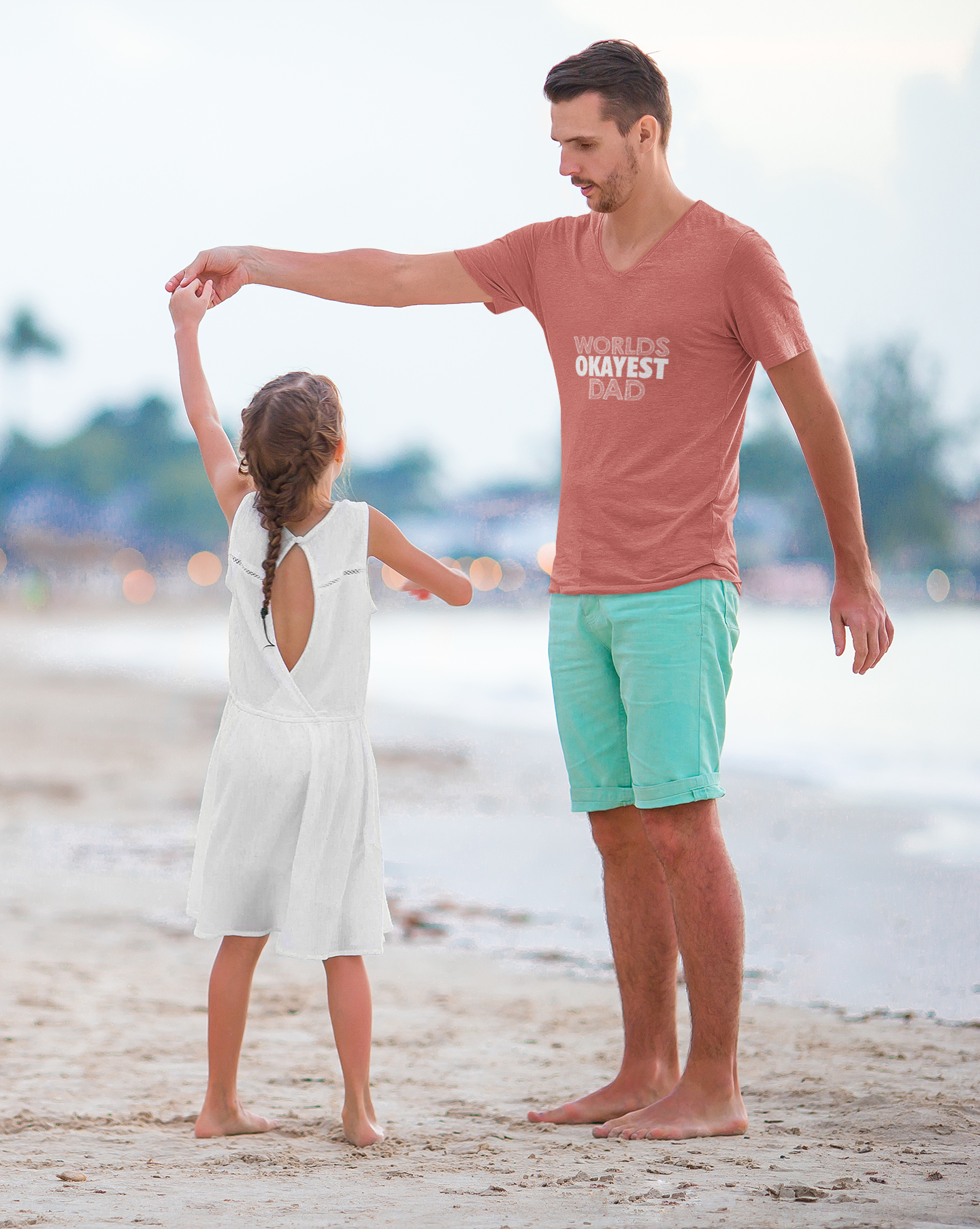 World's Okayest Dad Unisex T-Shirt, Funny Gift for Dads, Father's Day Tee, Casual Wear, Dad Jokes Apparel, Gift for Him
