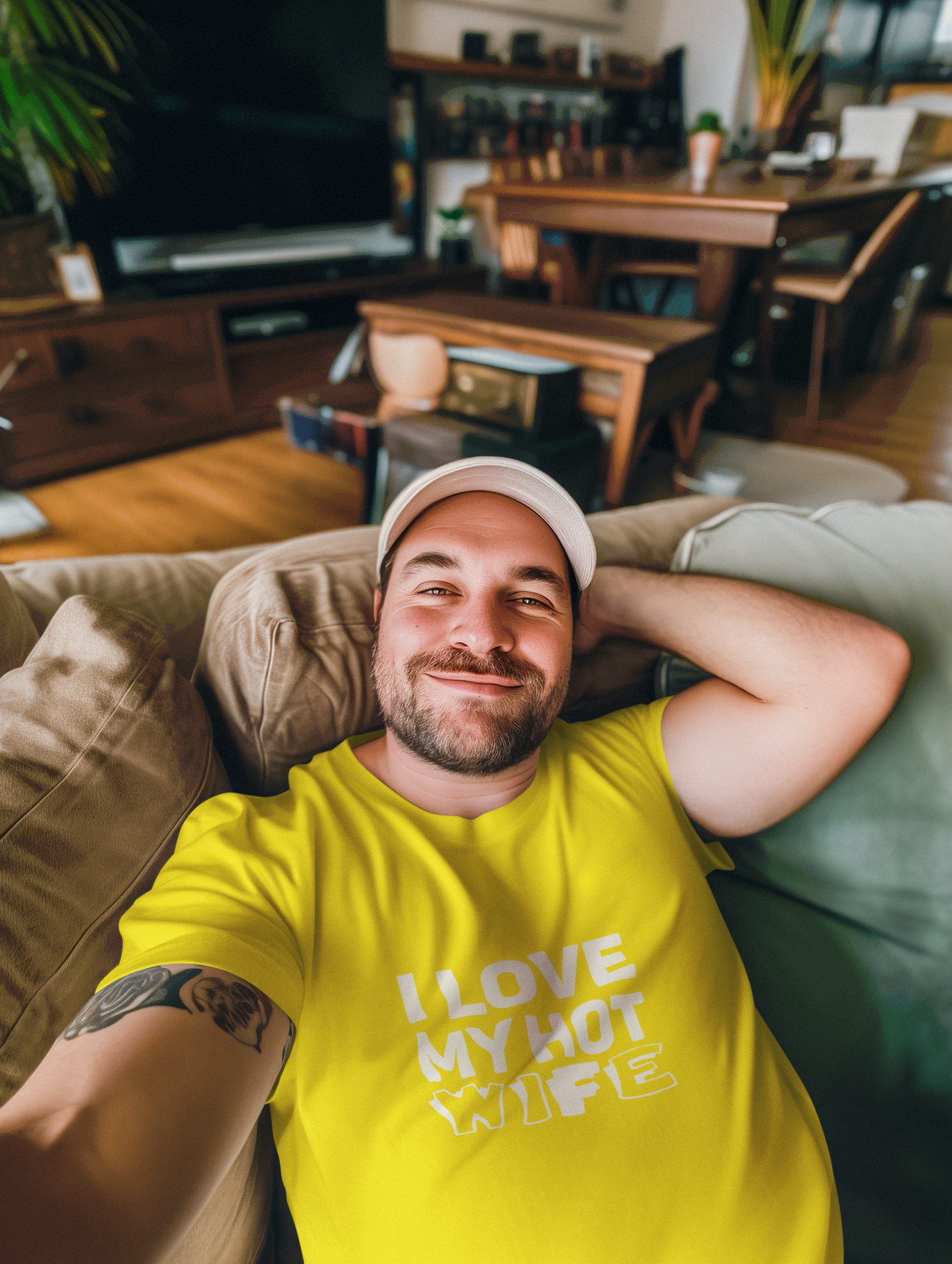 I Love My Hot Wife Shirt, Graphic Tee, Funny Couple Gift, Anniversary Present, Casual Wear, Unisex Love Tee