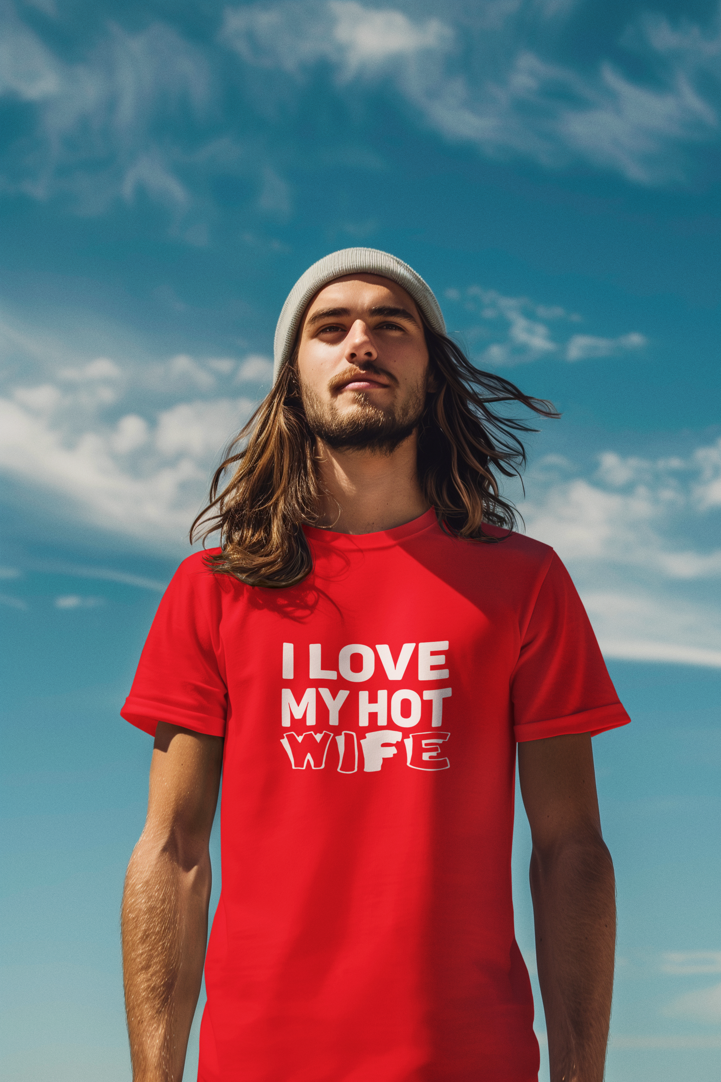 I Love My Hot Wife Shirt, Graphic Tee, Funny Couple Gift, Anniversary Present, Casual Wear, Unisex Love Tee