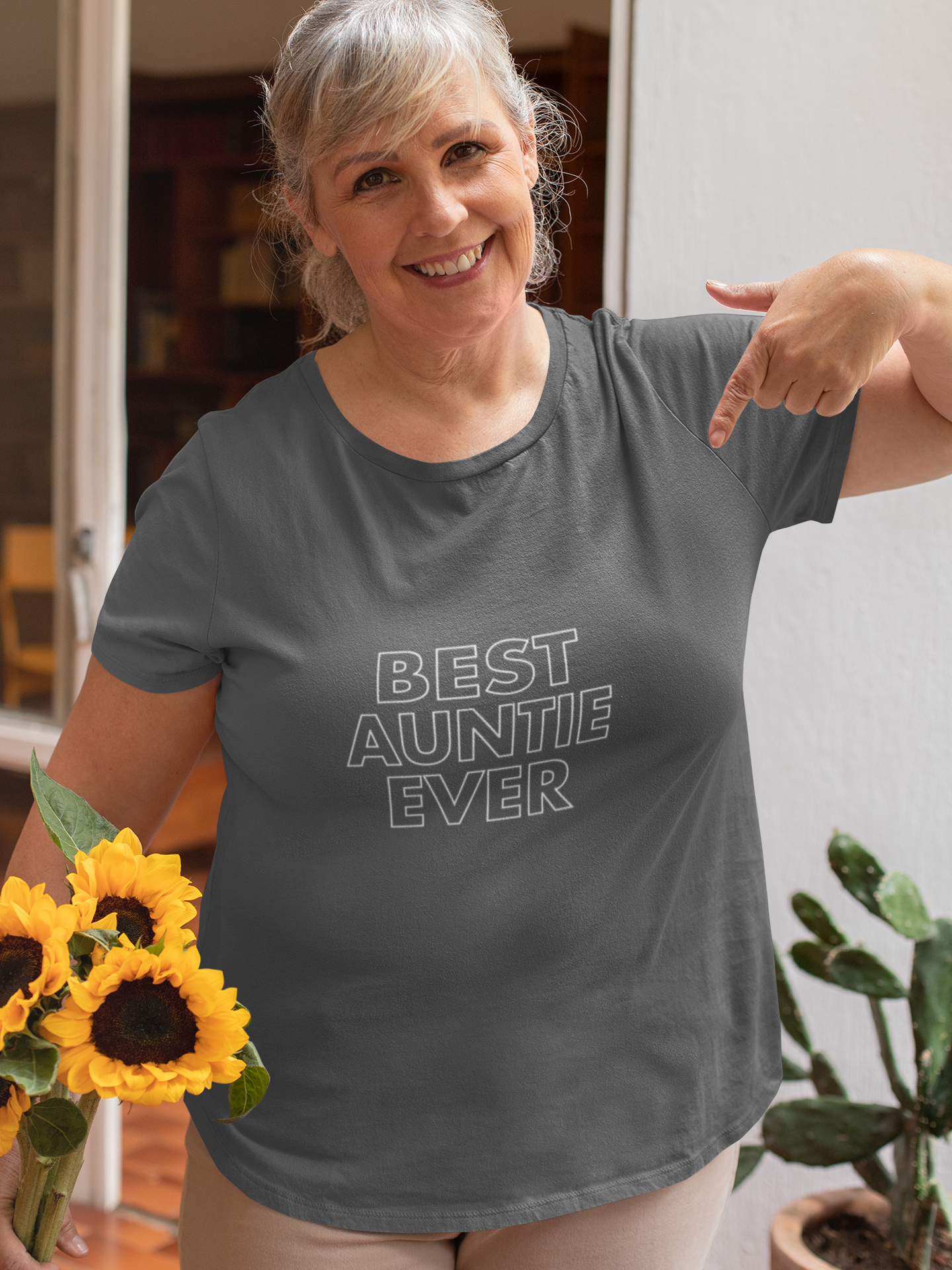 Best Auntie Ever Unisex Cotton Tee, Gift for Aunt, Cute Aunt Shirt, Mother's Day Gift, Family Tee, Everyday Casual Wear