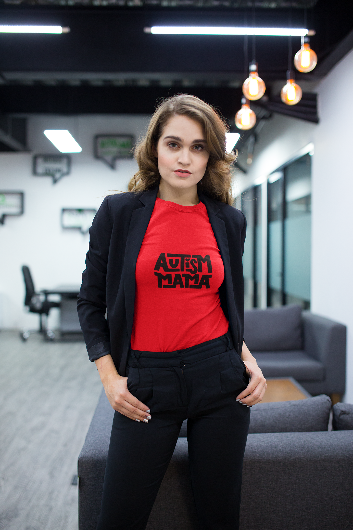 Autism Mama Heavy Cotton Tee | Supportive Unisex Shirt, Meaningful Gift for Autism Awareness, Casual Wear, Everyday Comfort, Gift for Moms