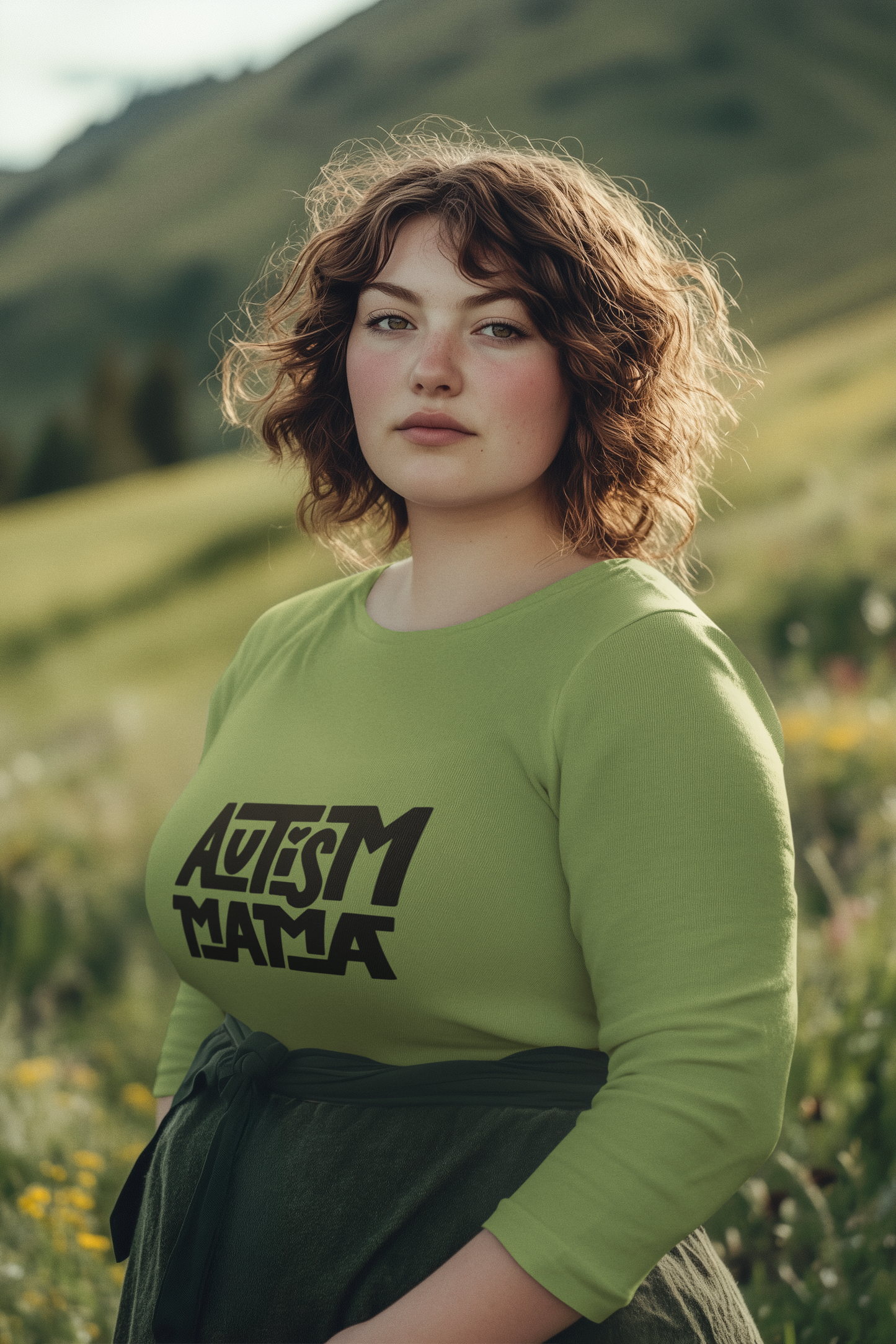 Autism Mama Heavy Cotton Tee | Supportive Unisex Shirt, Meaningful Gift for Autism Awareness, Casual Wear, Everyday Comfort, Gift for Moms