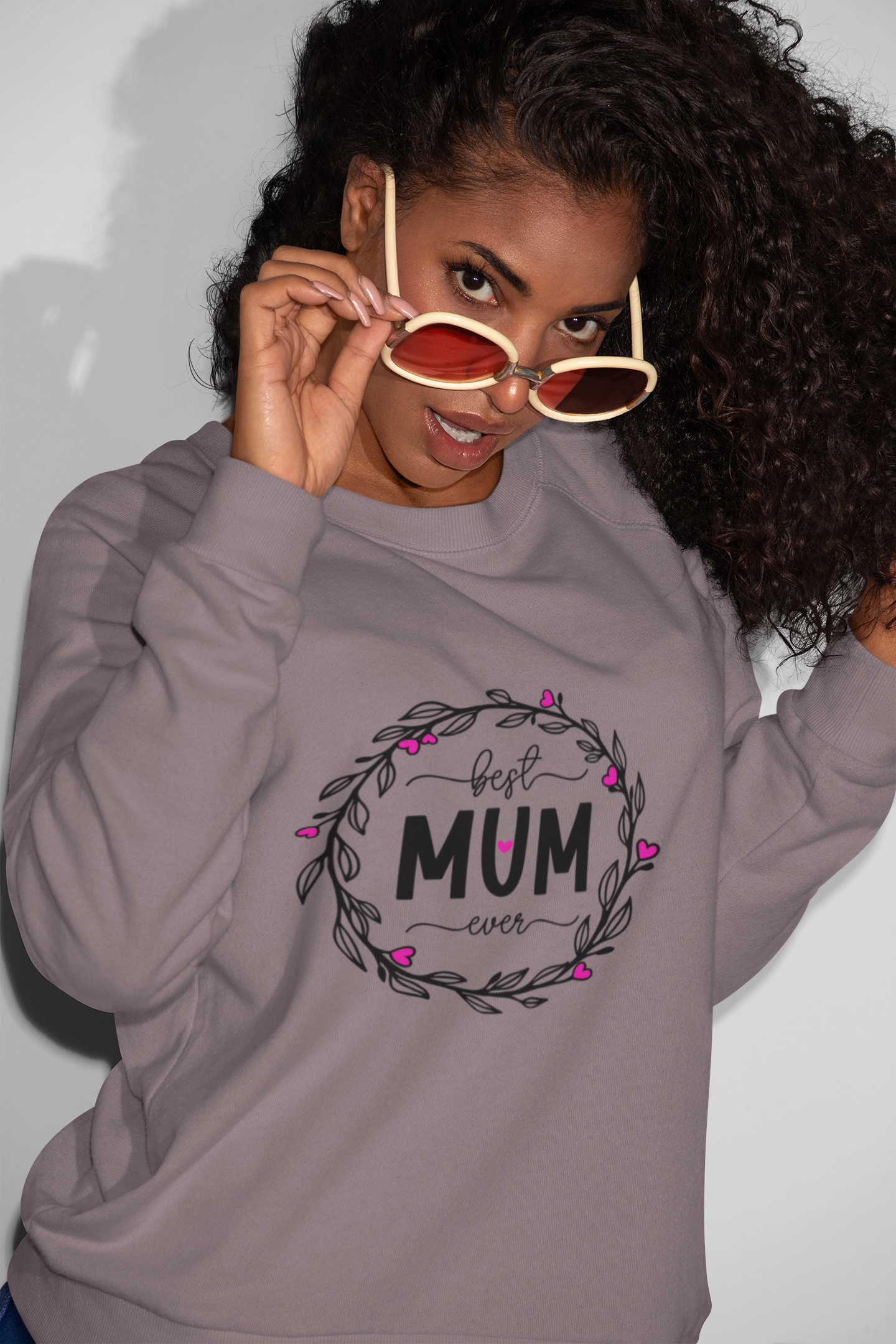 Best Mum Ever Unisex Garment-Dyed Sweatshirt, Mother's Day Gift, Cozy Sweatshirt, Unique Mum Shirt, Birthday Gift for Mum, Gift for Her
