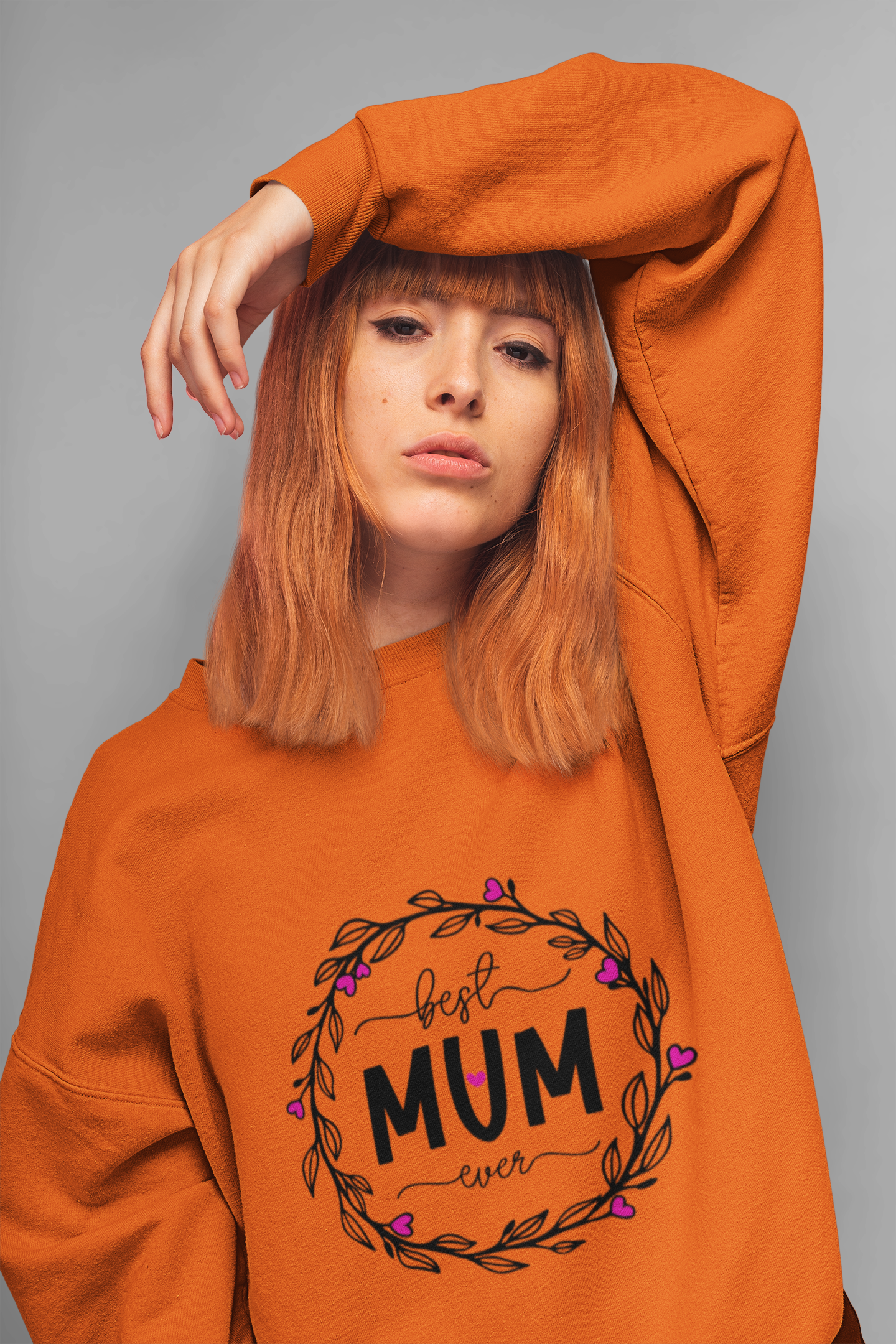 Best Mum Ever Unisex Garment-Dyed Sweatshirt, Mother's Day Gift, Cozy Sweatshirt, Unique Mum Shirt, Birthday Gift for Mum, Gift for Her