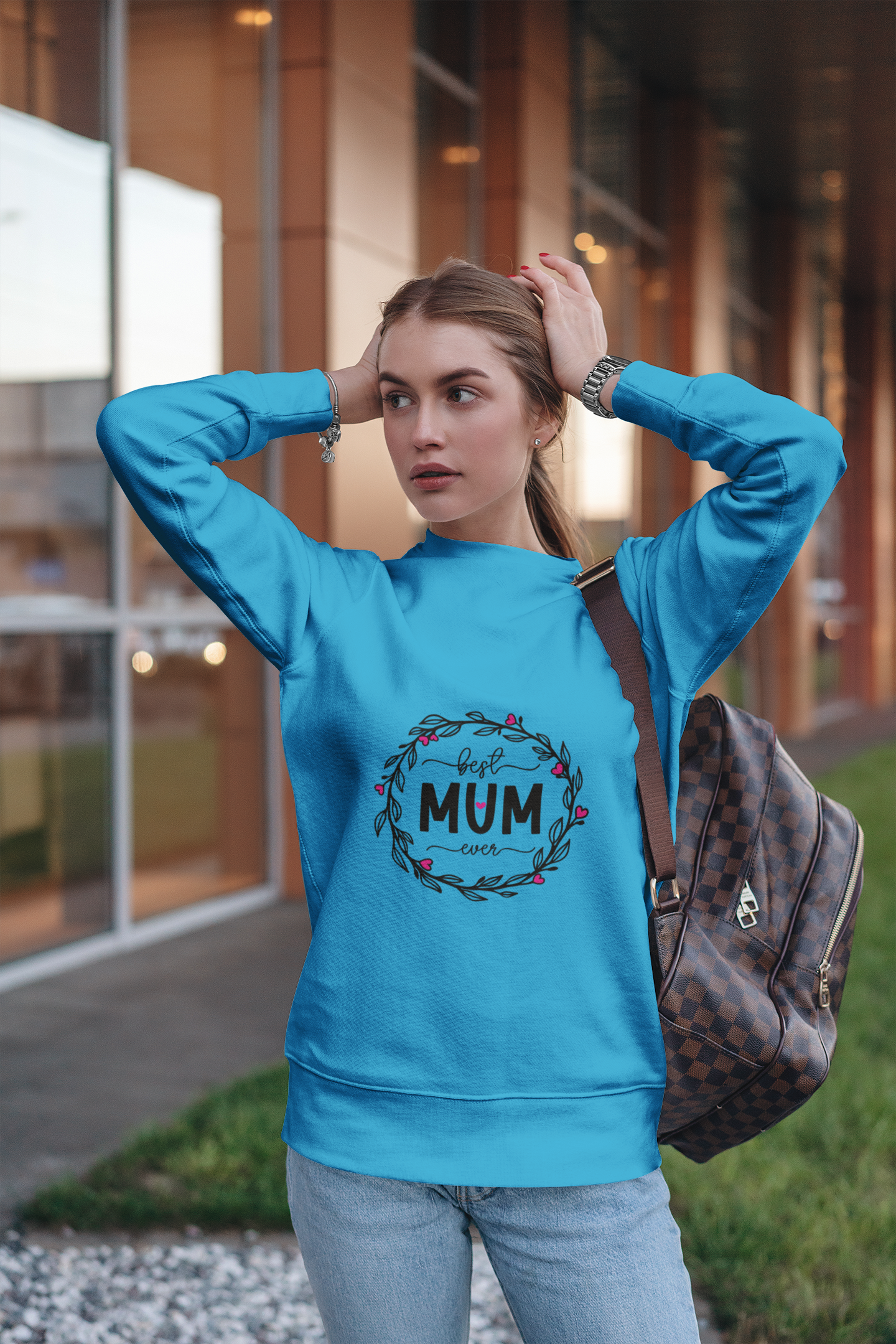 Best Mum Ever Unisex Garment-Dyed Sweatshirt, Mother's Day Gift, Cozy Sweatshirt, Unique Mum Shirt, Birthday Gift for Mum, Gift for Her