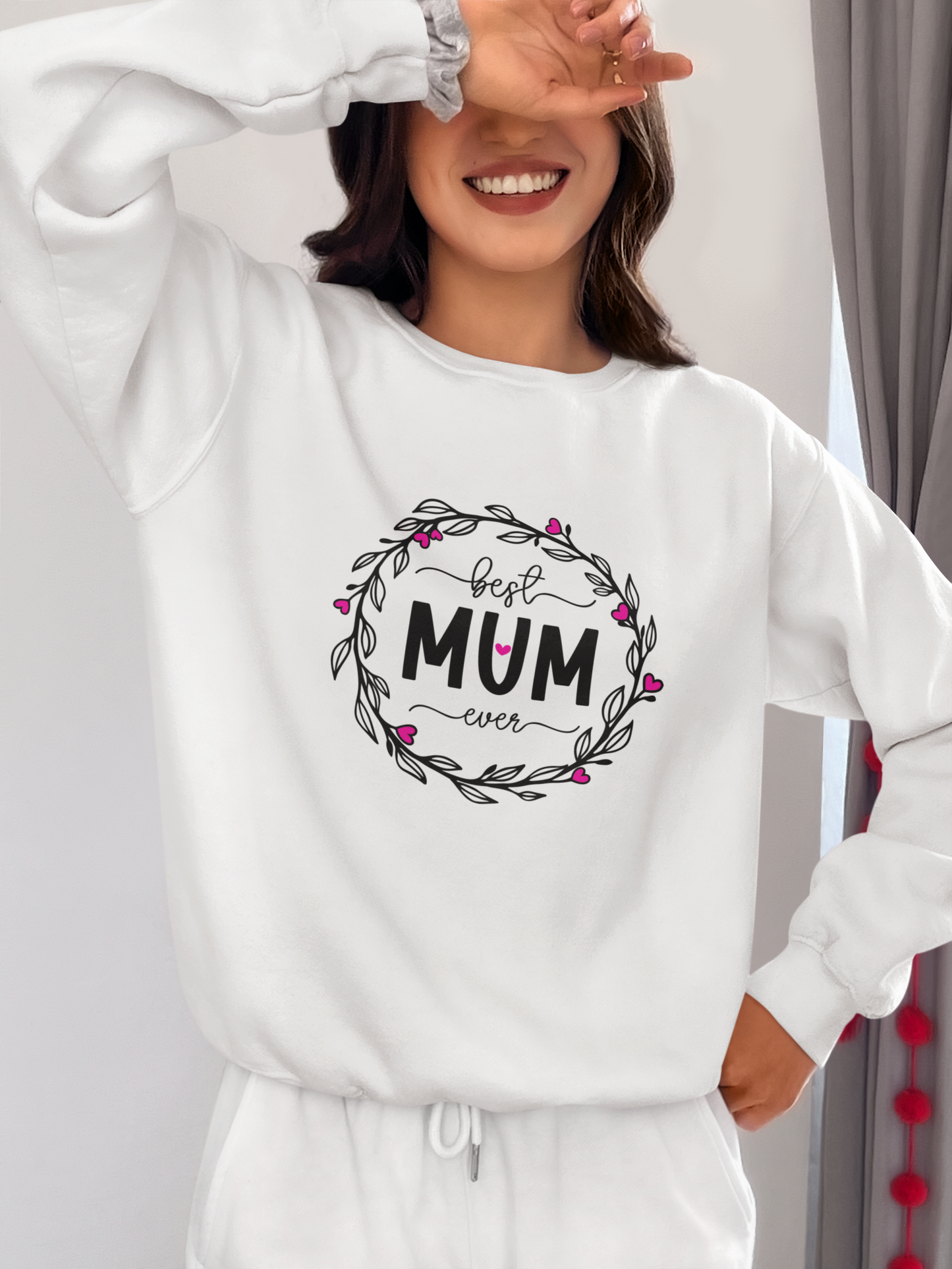 Best Mum Ever Unisex Garment-Dyed Sweatshirt, Mother's Day Gift, Cozy Sweatshirt, Unique Mum Shirt, Birthday Gift for Mum, Gift for Her