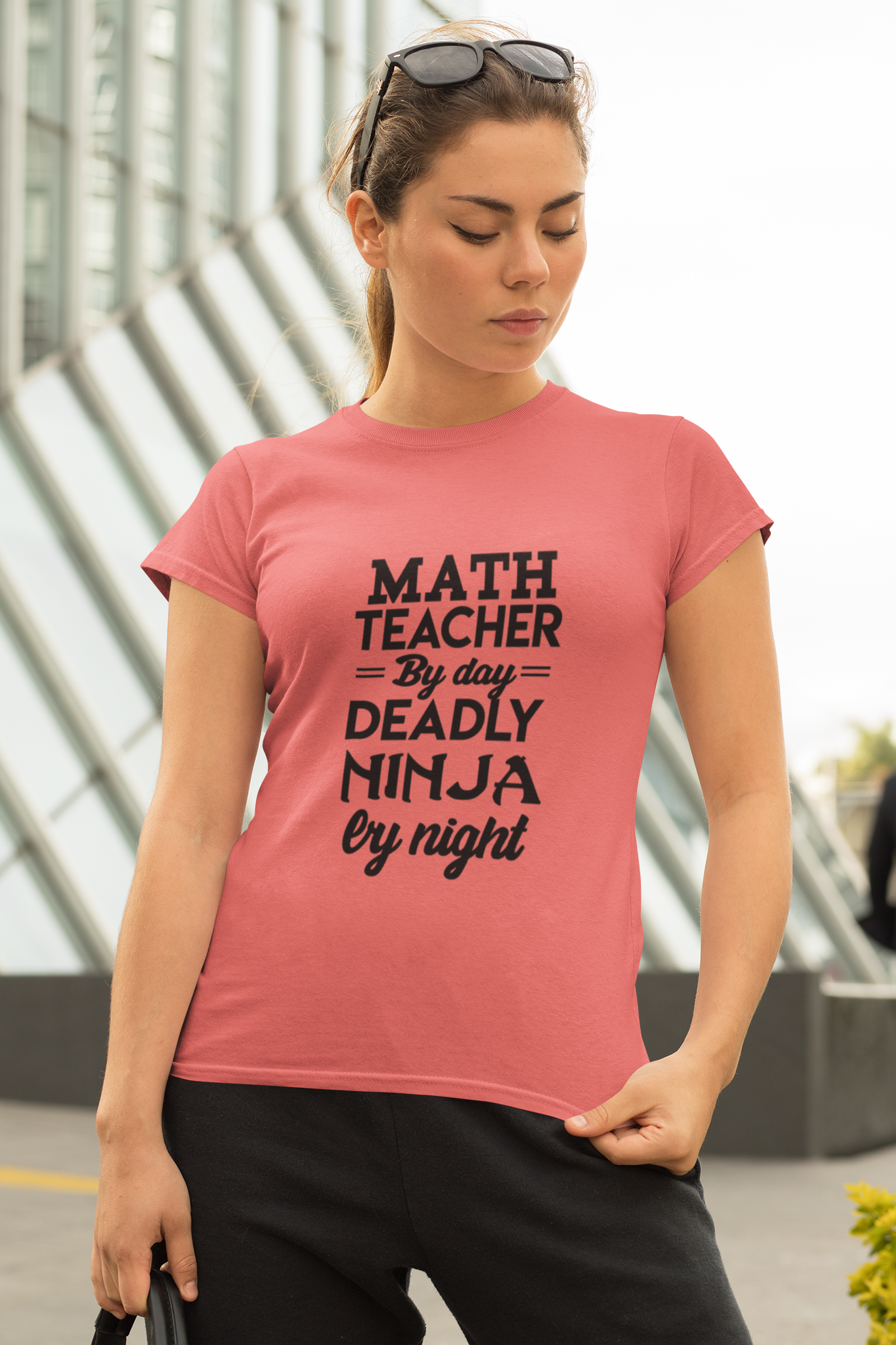 Math Teacher Ninja Unisex T-shirt - Fun Gift for Educators, Teacher Appreciation, Back to School, Funny Classroom Style