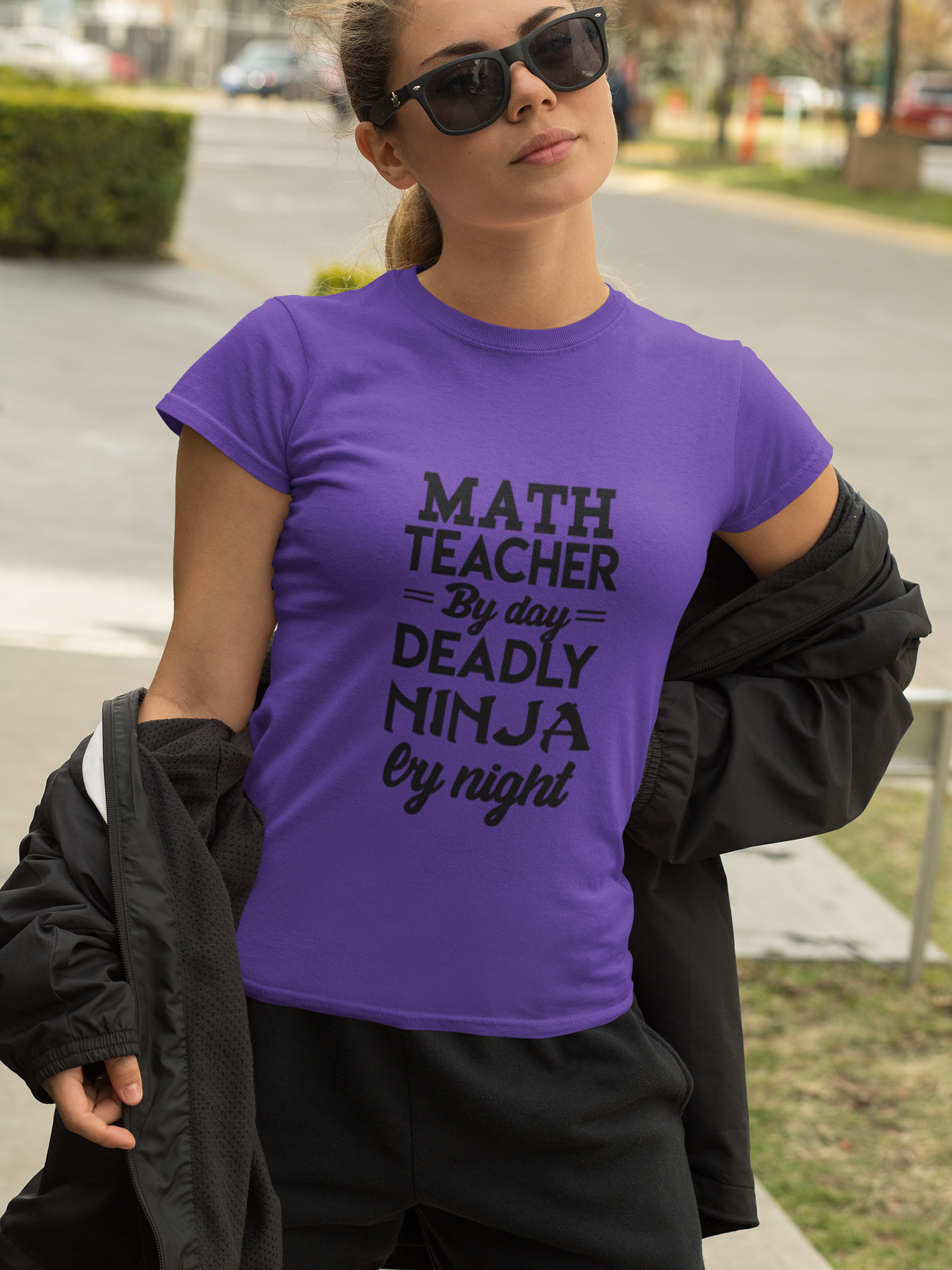 Math Teacher Ninja Unisex T-shirt - Fun Gift for Educators, Teacher Appreciation, Back to School, Funny Classroom Style