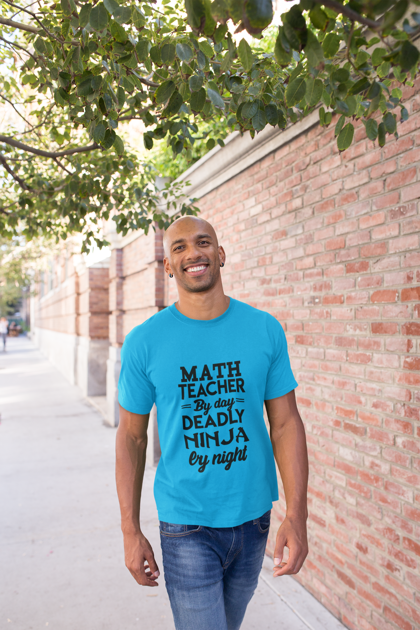 Math Teacher Ninja Unisex T-shirt - Fun Gift for Educators, Teacher Appreciation, Back to School, Funny Classroom Style