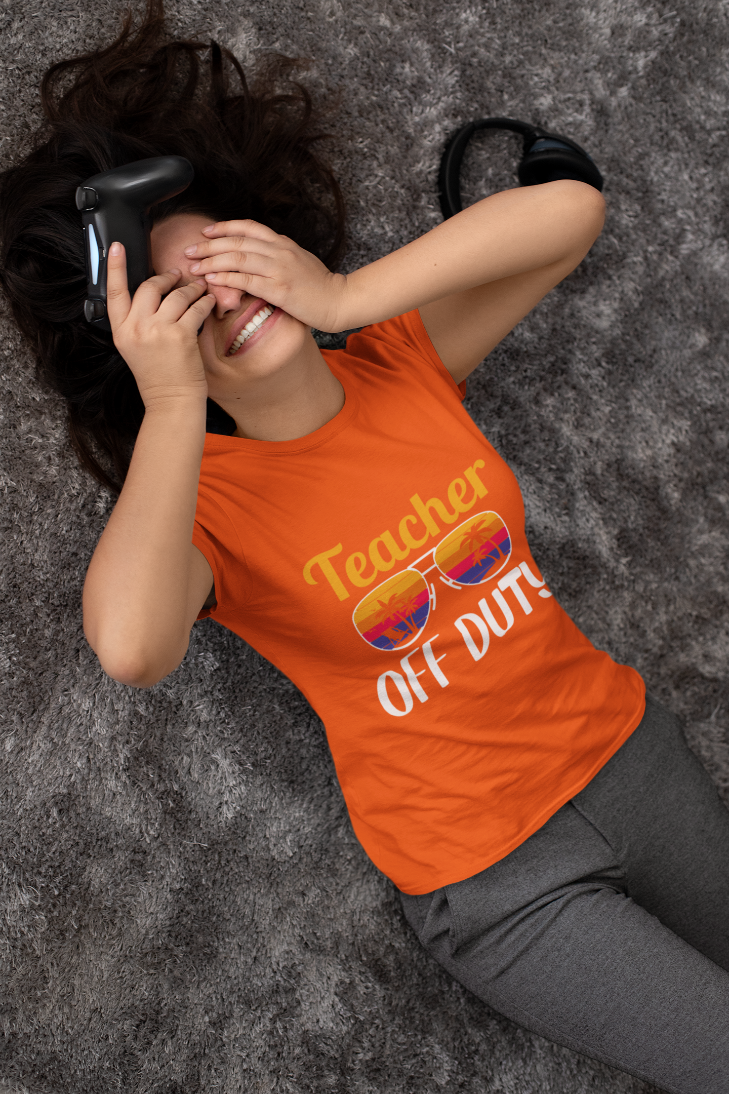Teacher Off Duty Graphic Tee, Summer Teacher Shirt, Vacation Style, Gift for Educators, Relaxed Fit T-Shirt