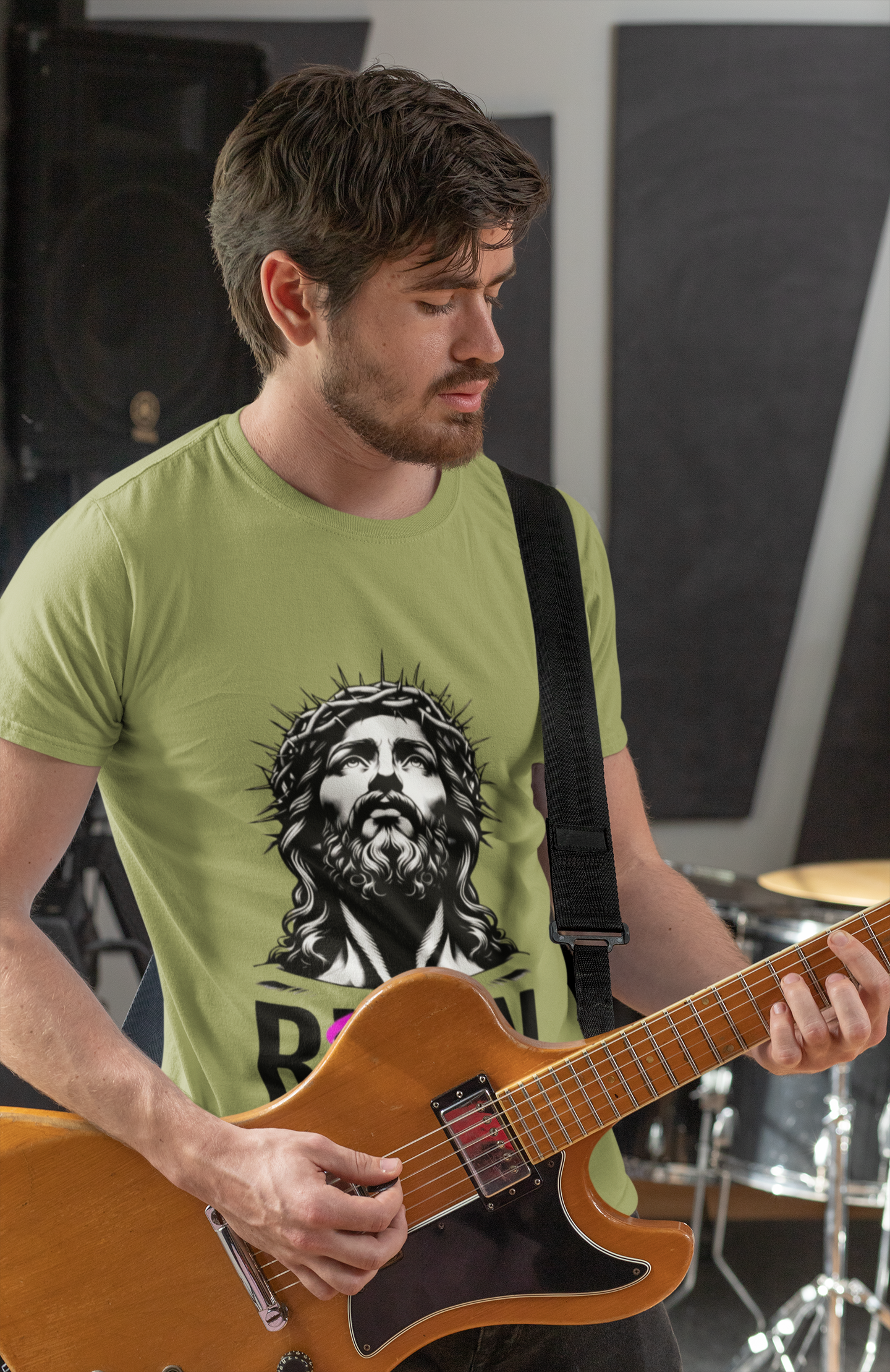 Jesus Risen Graphic Tee, Christian T-Shirt, Religious Apparel, Inspirational Cotton Shirt, Faith-Based Gift