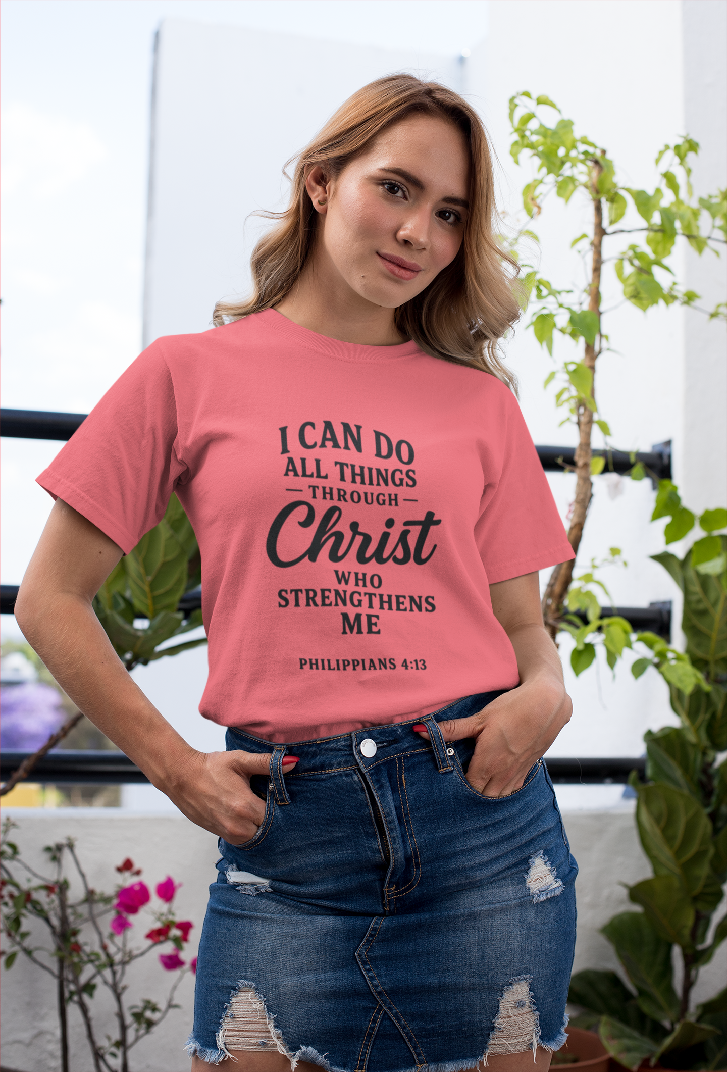 Inspirational Christian T-Shirt, Motivational Tee for Faith, Biblical Quote Apparel, Gift for Believers, Fellowship Event Wear