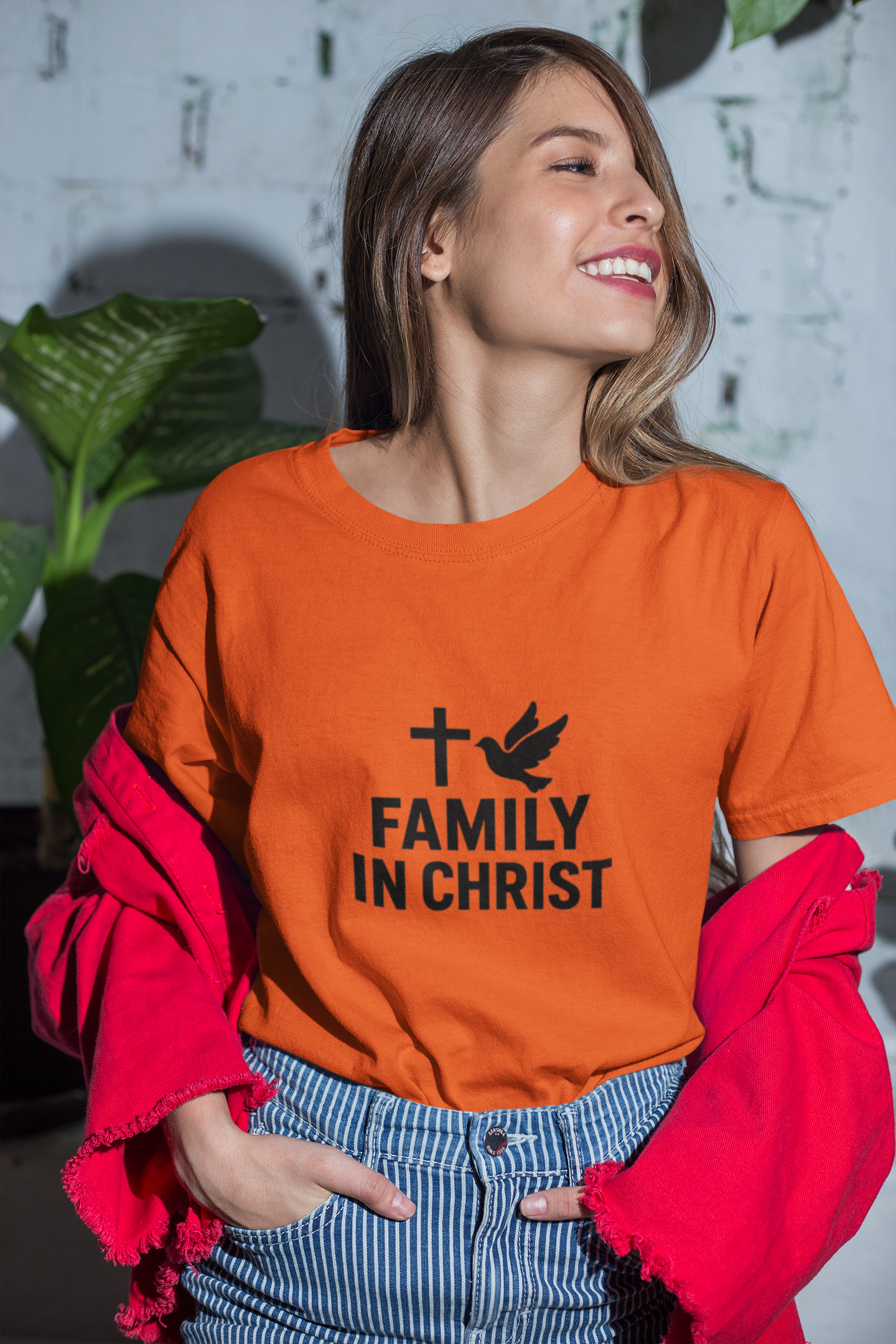 Faith-Inspired Family T-Shirt, Christian Gift, Unisex Tee for Family Events, Church Outfits, Religious Apparel