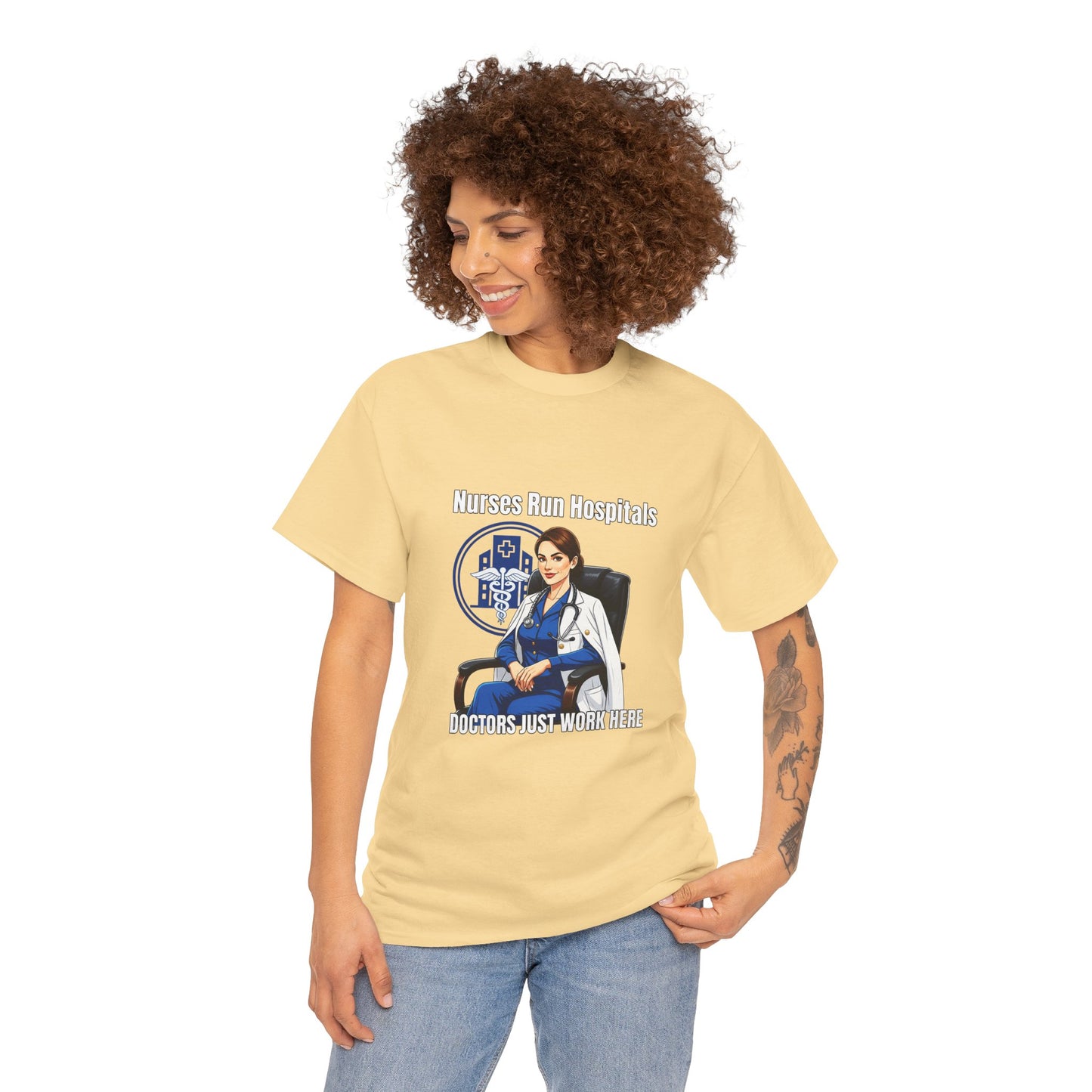 Nurse Appreciation Tee, Unisex Heavy Cotton Tee, Gifts for Nurses, Hospital Staff Shirt, Nurse's Day Celebration Tee, Medical Humor Apparel