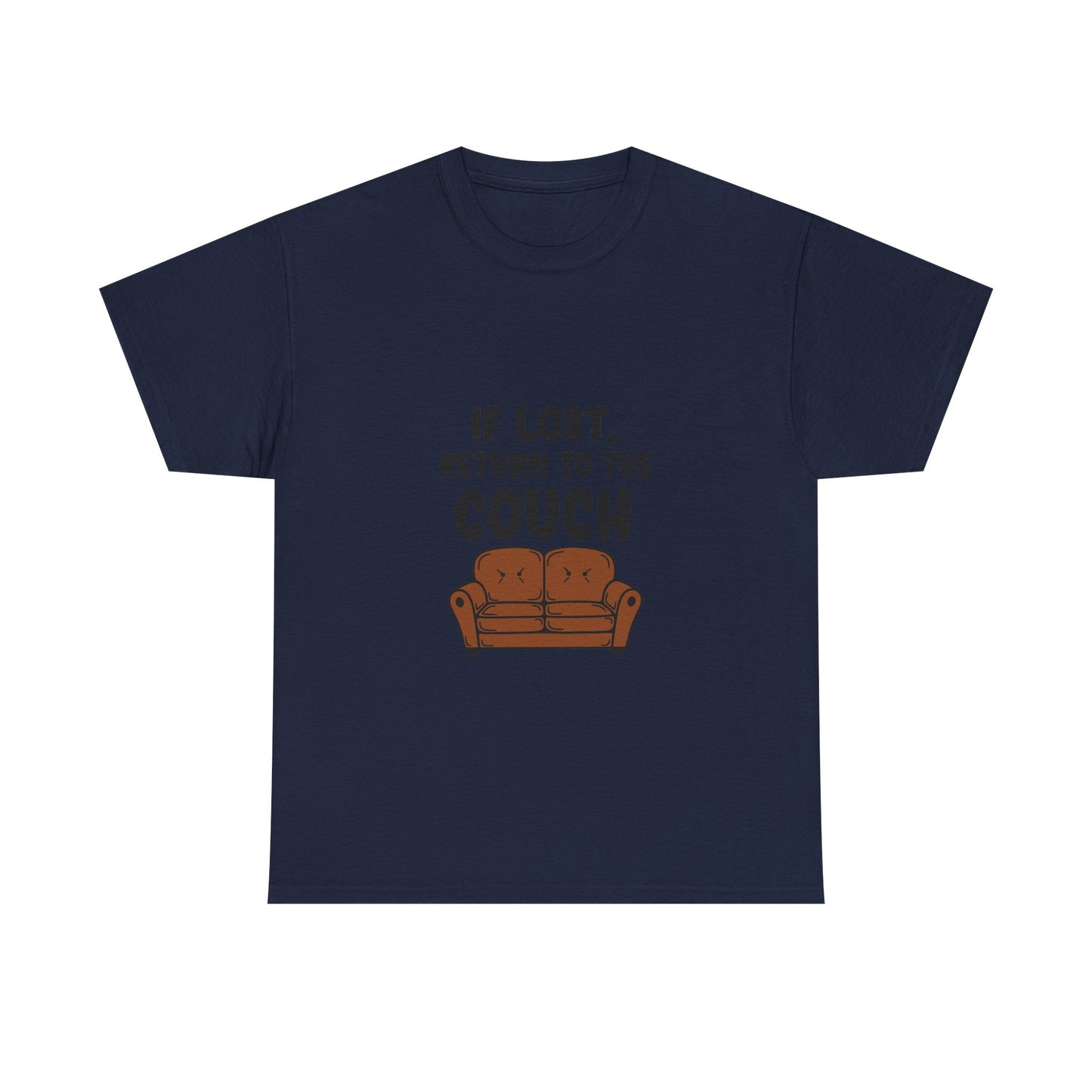 Funny Couch Tee, Unisex Heavy Cotton Tee, Comfort Shirt for Homebodies, Perfect Gift for Couch Lovers, Casual Wear, Quirky Shirt