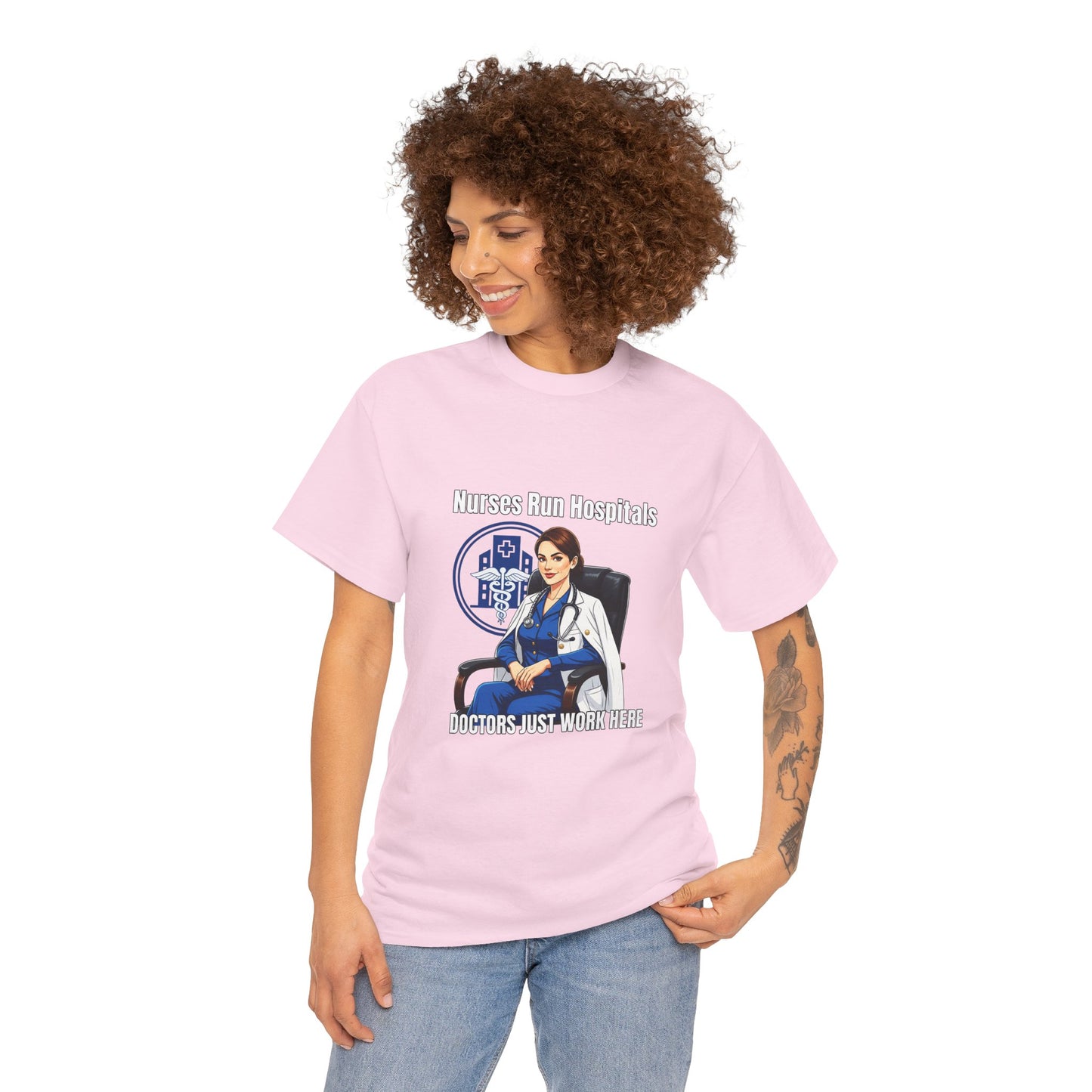 Nurse Appreciation Tee, Unisex Heavy Cotton Tee, Gifts for Nurses, Hospital Staff Shirt, Nurse's Day Celebration Tee, Medical Humor Apparel