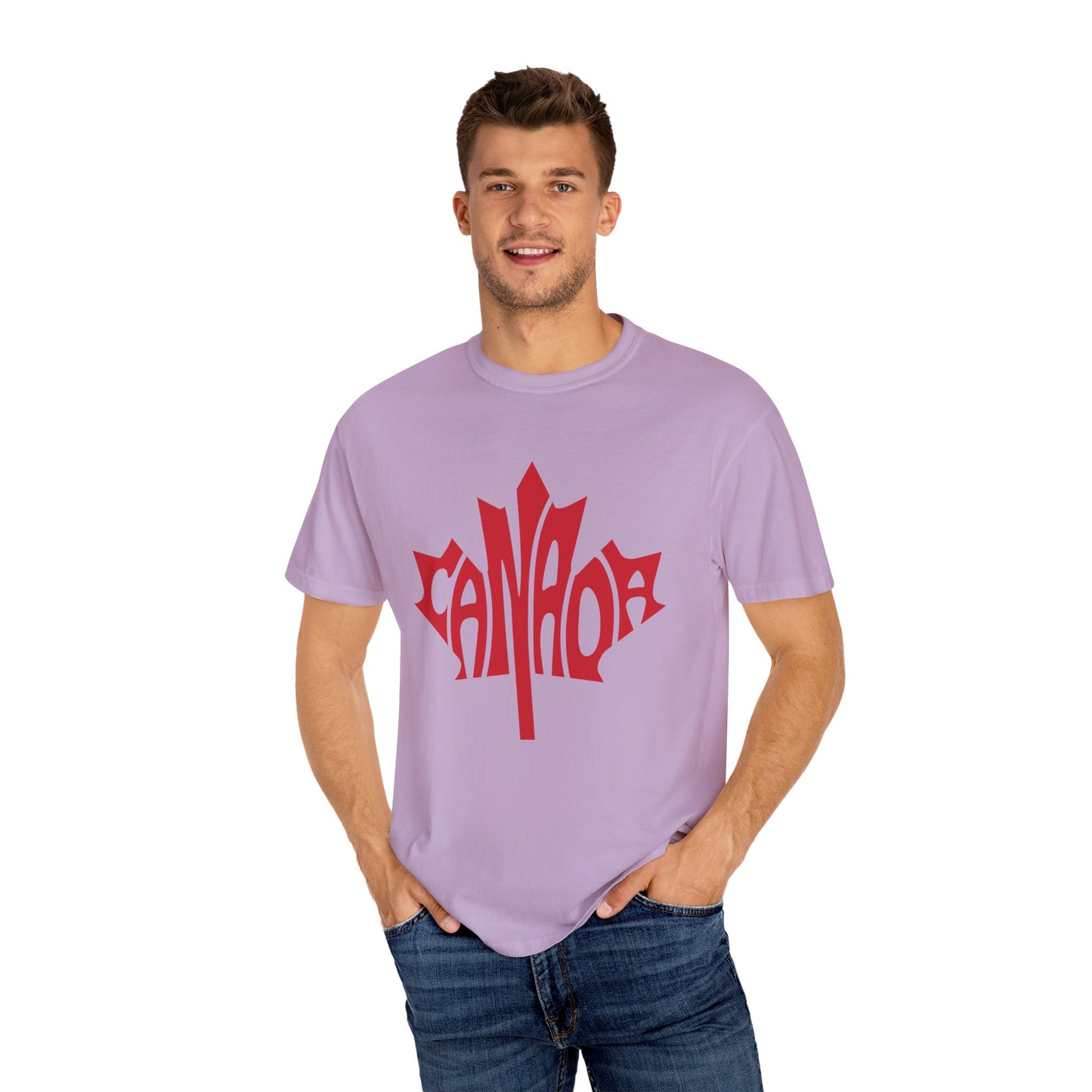 Canada Graphic T-Shirt, Unisex Tee, Garment-Dyed Style, Casual Wear, Summer Essentials, Canadian Pride, Unique Gift Idea