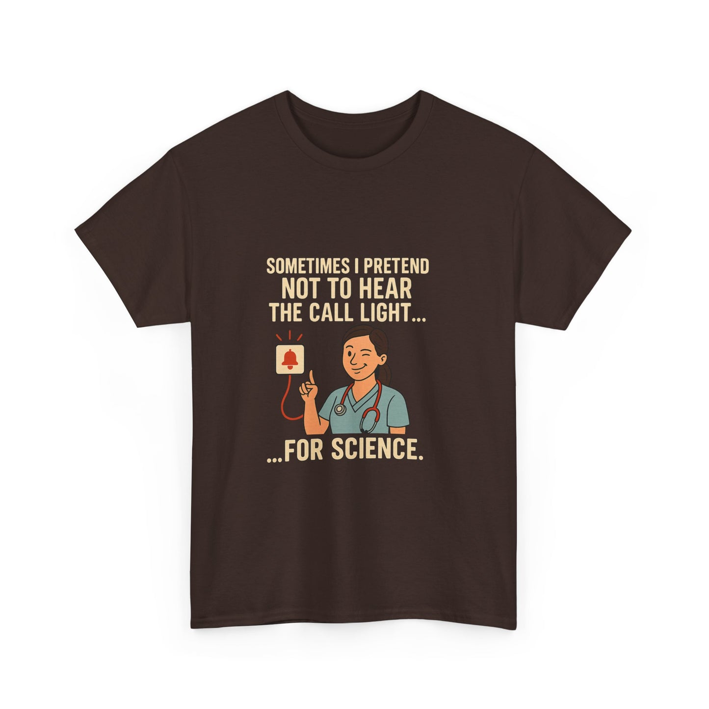 Funny Science Nurse Tee, Unisex Heavy Cotton Tee for Healthcare Workers, Gift for Nurses, Medical Humor Shirt, Nurses Week Apparel