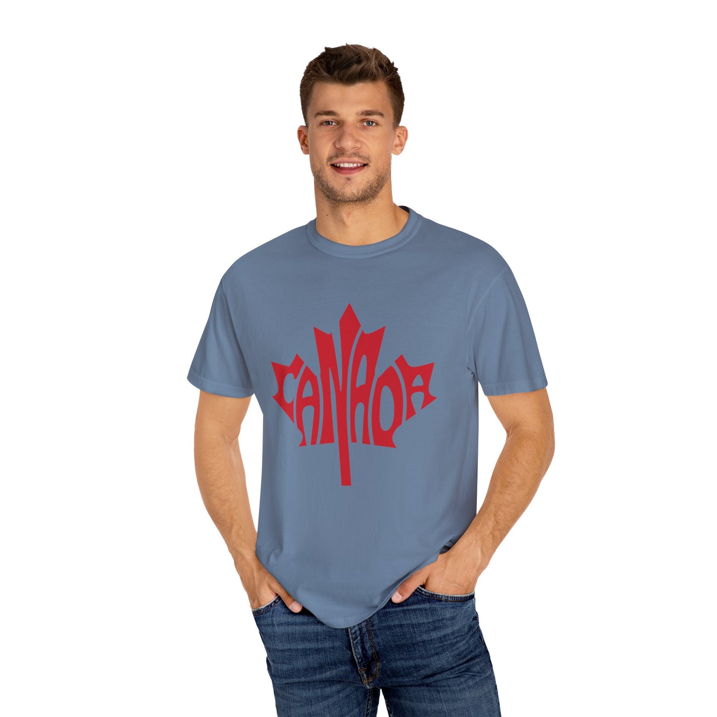 Canada Graphic T-Shirt, Unisex Tee, Garment-Dyed Style, Casual Wear, Summer Essentials, Canadian Pride, Unique Gift Idea