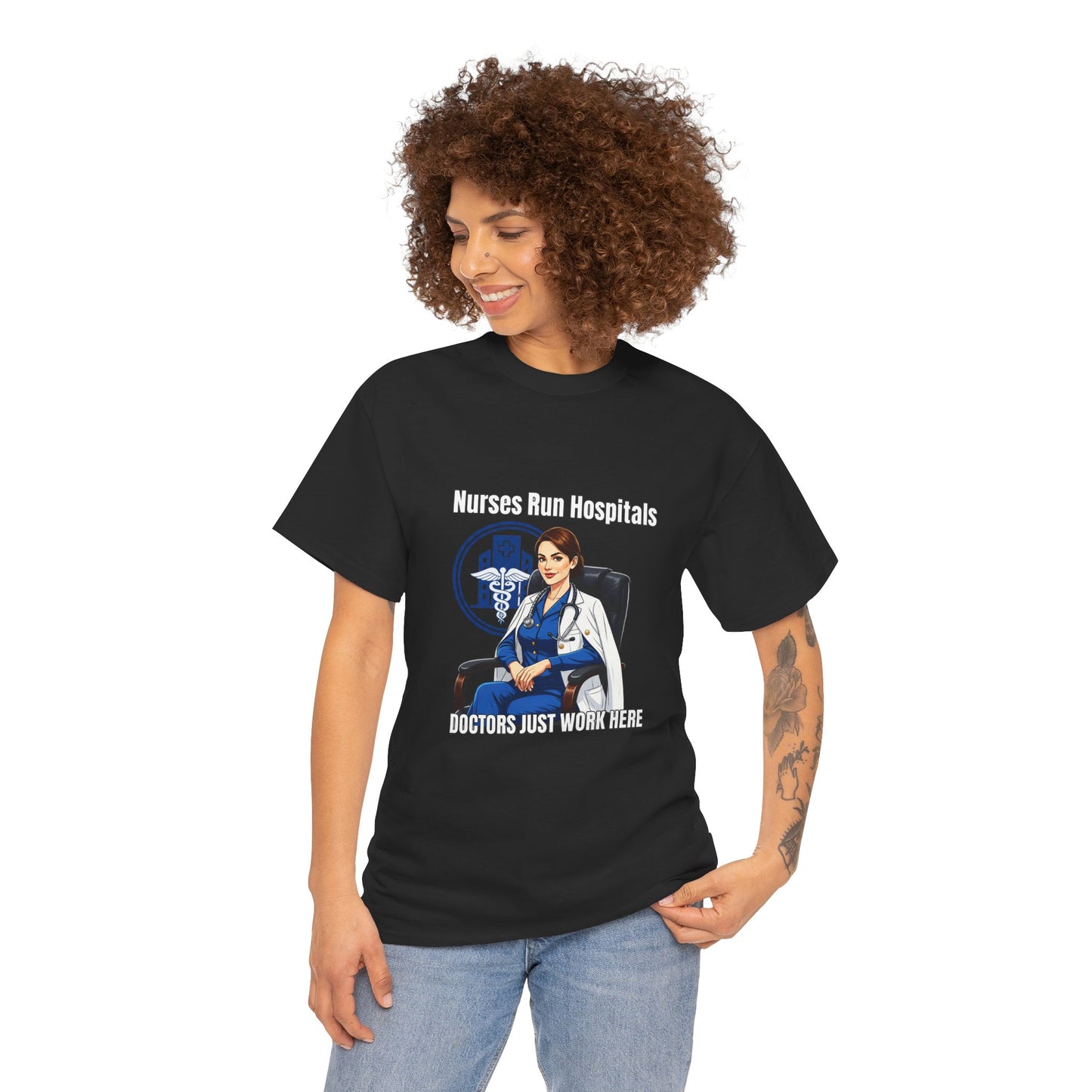 Nurse Appreciation Tee, Unisex Heavy Cotton Tee, Gifts for Nurses, Hospital Staff Shirt, Nurse's Day Celebration Tee, Medical Humor Apparel