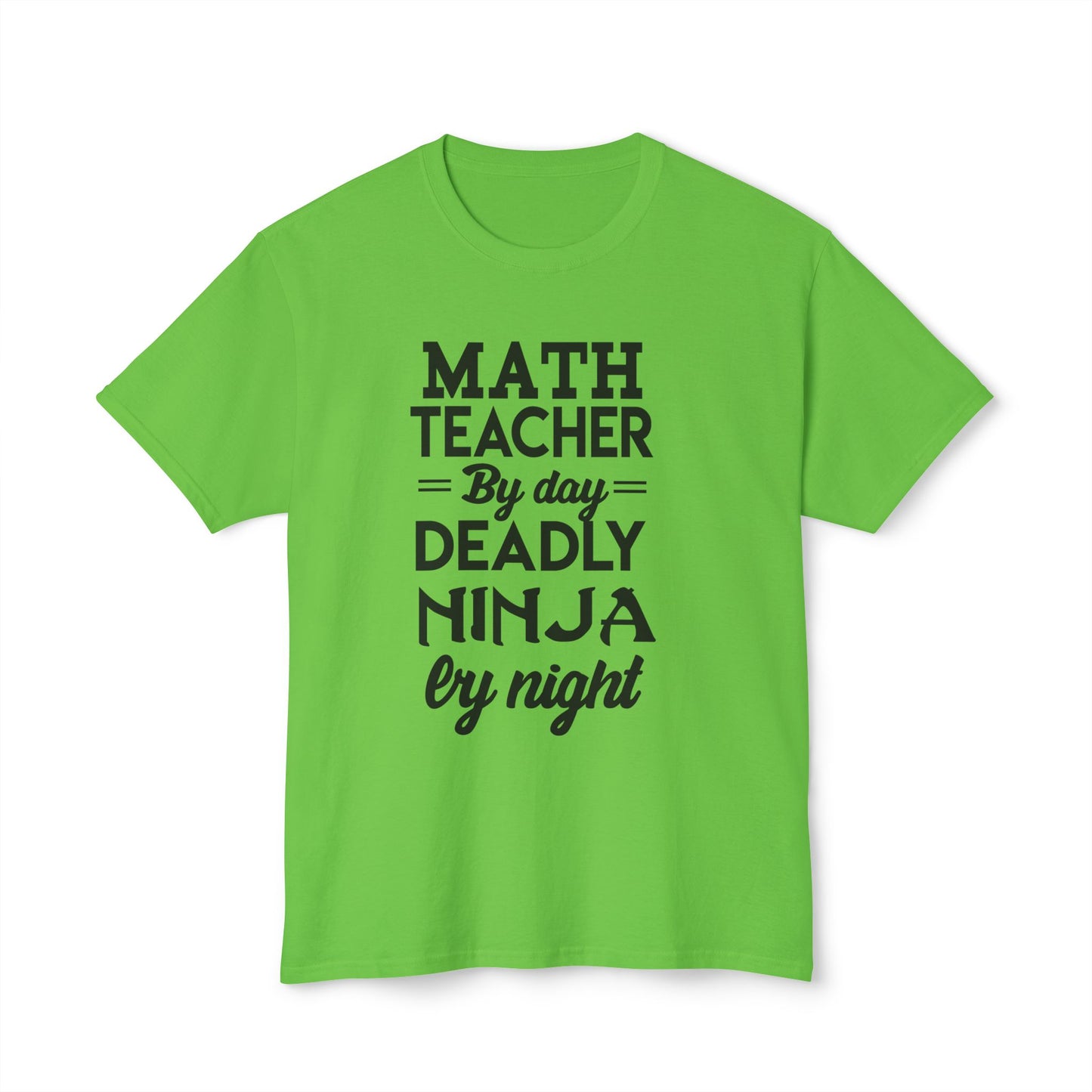 Math Teacher Ninja Unisex T-shirt - Fun Gift for Educators, Teacher Appreciation, Back to School, Funny Classroom Style