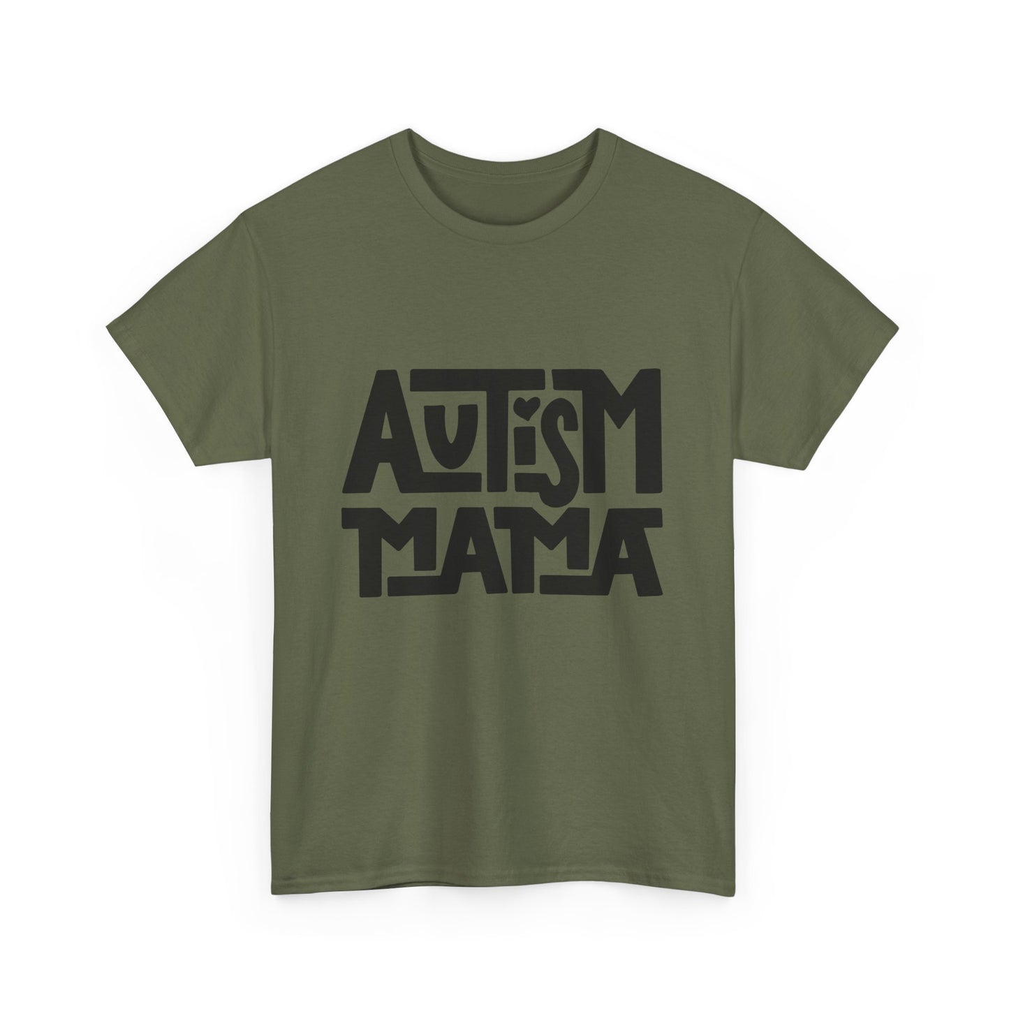 Autism Mama Heavy Cotton Tee | Supportive Unisex Shirt, Meaningful Gift for Autism Awareness, Casual Wear, Everyday Comfort, Gift for Moms