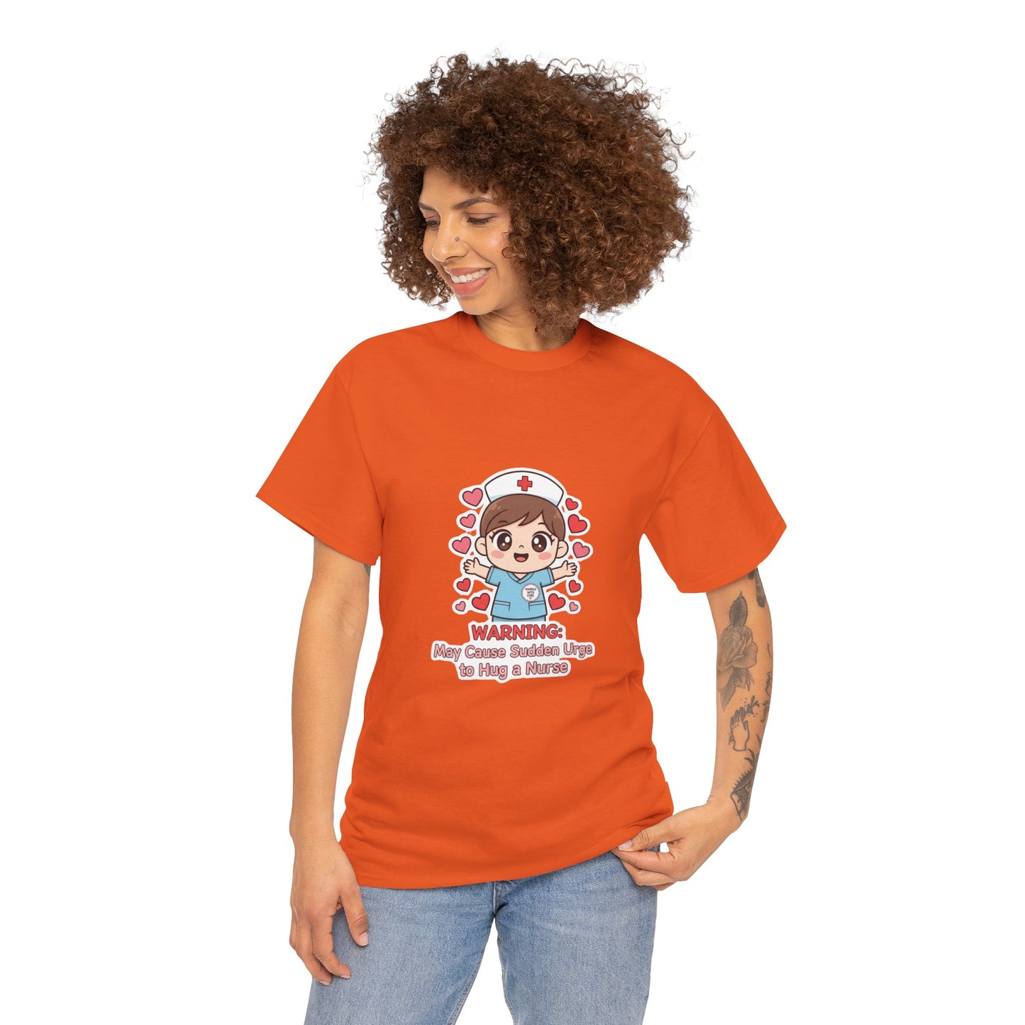 Nurse Humor Tee, Unisex Heavy Cotton Tee for Healthcare Workers, Cute Nurse Shirt, Gift for Nurses, Funny Medical Apparel, Casual T-Shirt