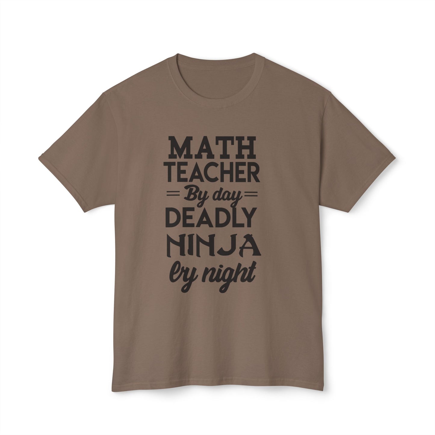 Math Teacher Ninja Unisex T-shirt - Fun Gift for Educators, Teacher Appreciation, Back to School, Funny Classroom Style