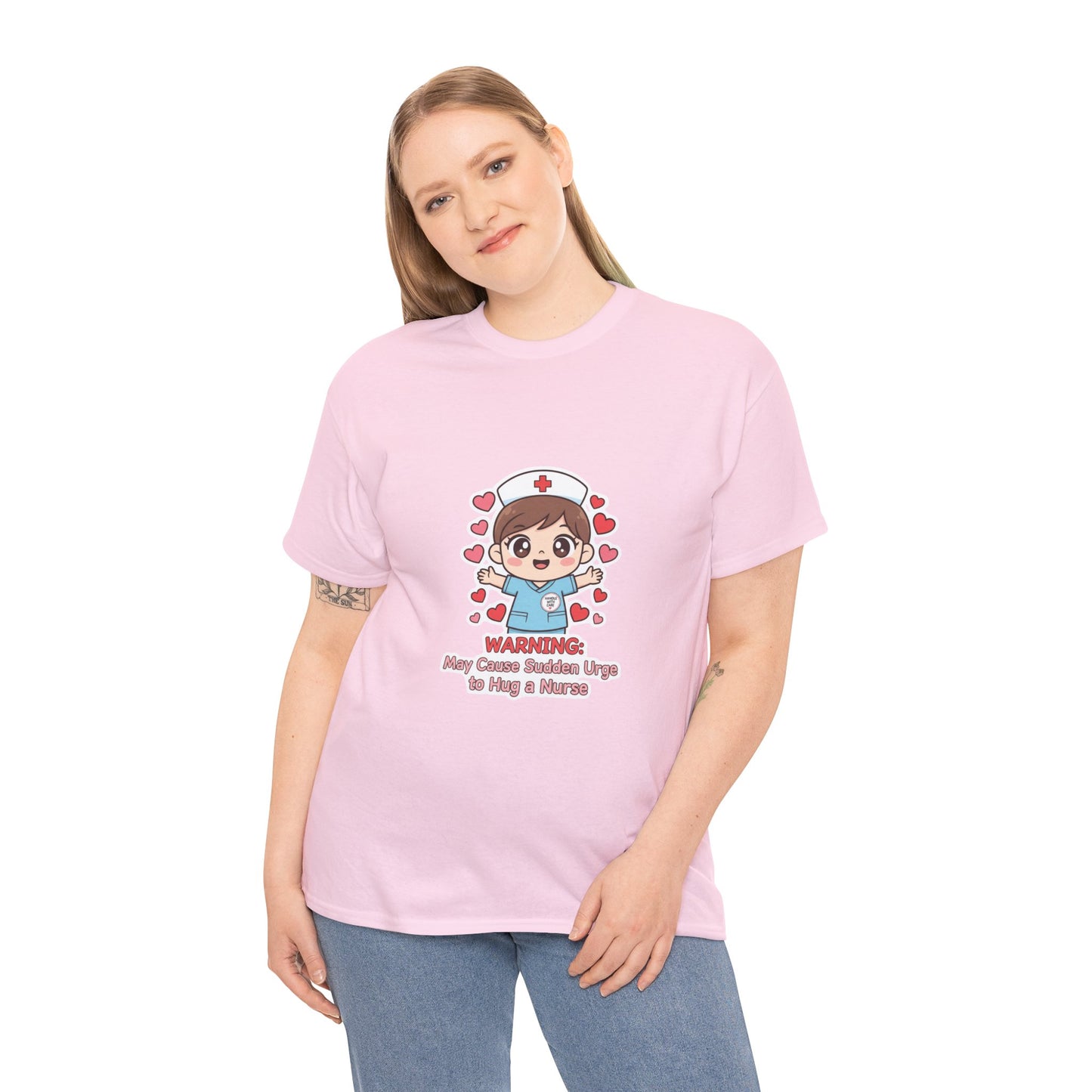 Nurse Humor Tee, Unisex Heavy Cotton Tee for Healthcare Workers, Cute Nurse Shirt, Gift for Nurses, Funny Medical Apparel, Casual T-Shirt