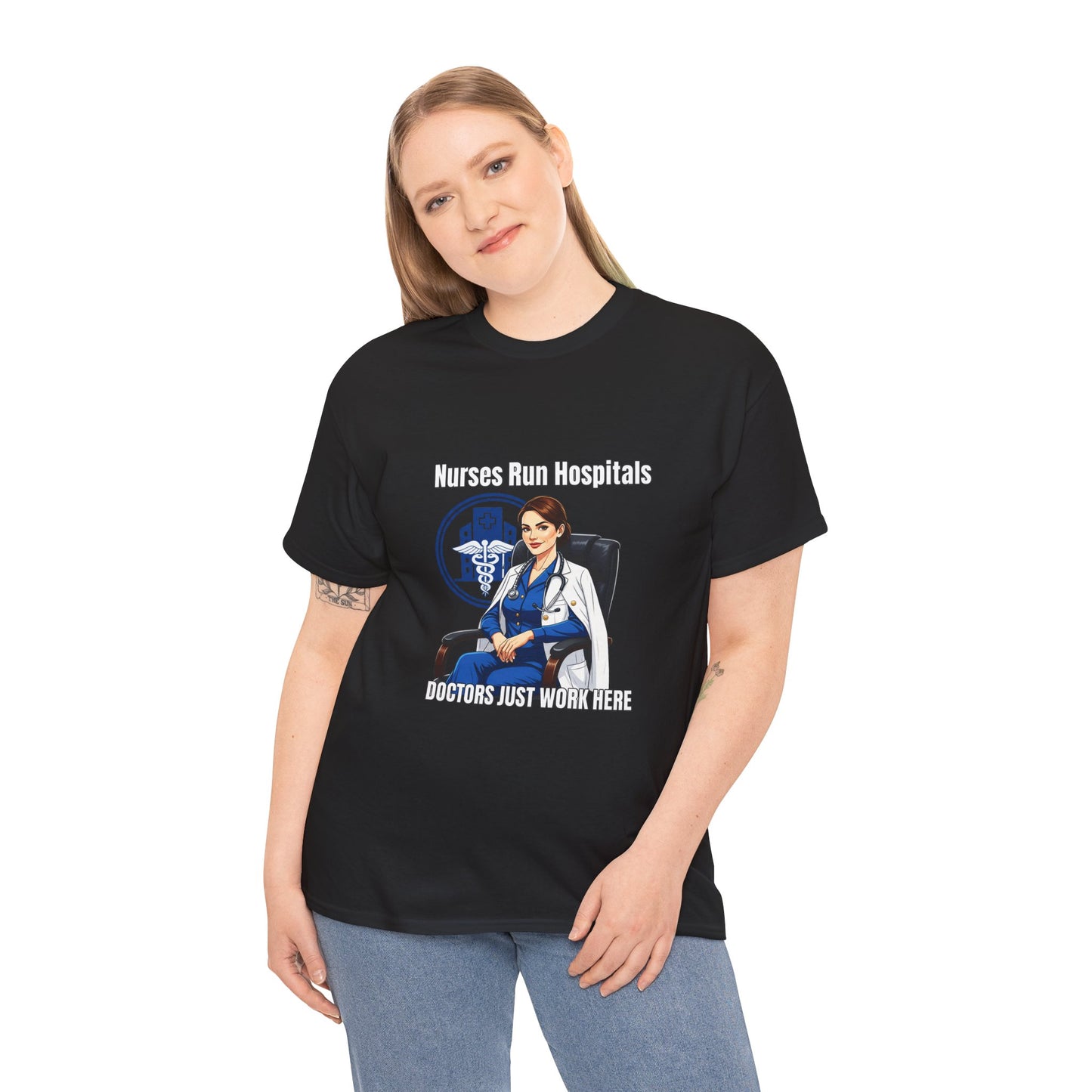 Nurse Appreciation Tee, Unisex Heavy Cotton Tee, Gifts for Nurses, Hospital Staff Shirt, Nurse's Day Celebration Tee, Medical Humor Apparel
