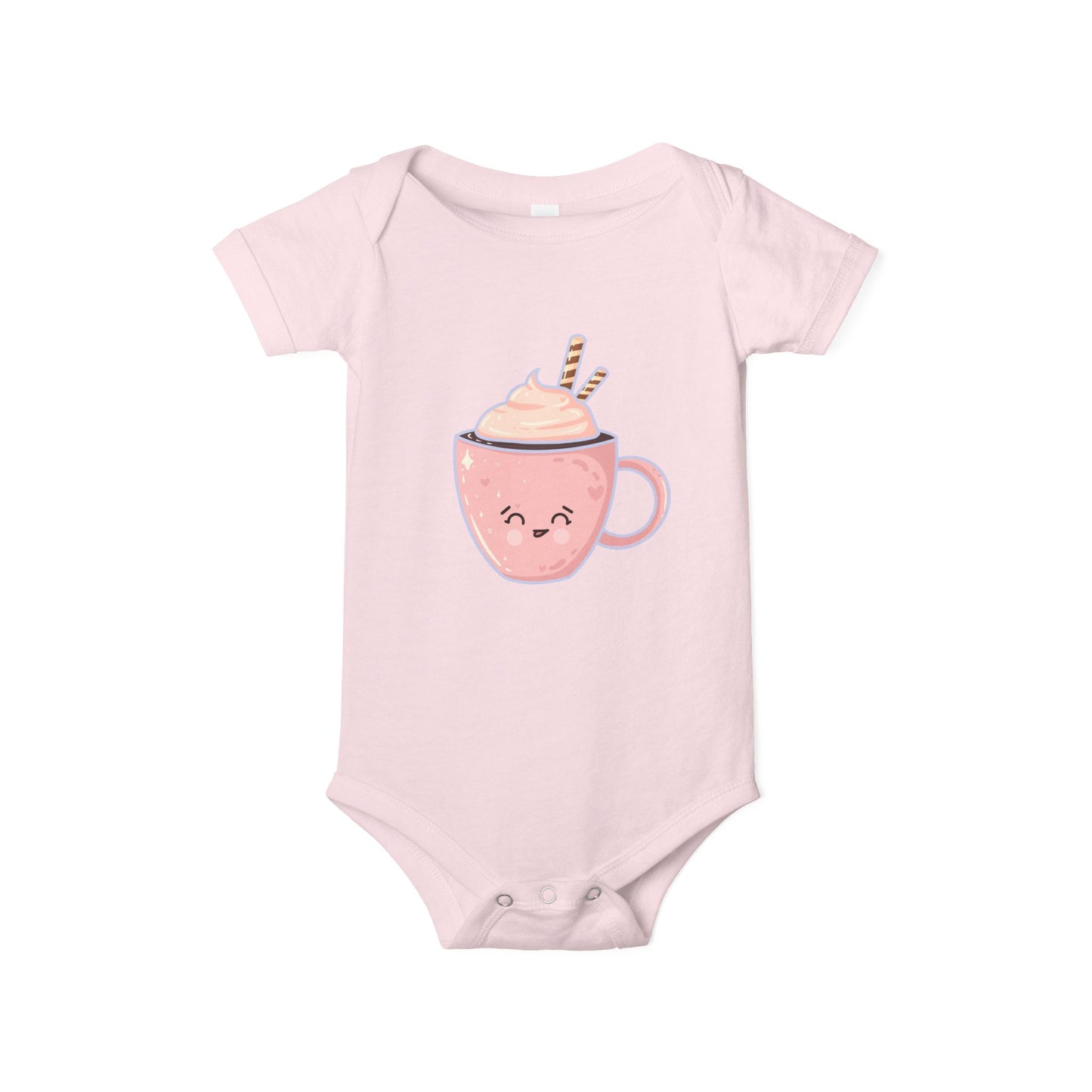 Cute Hot Chocolate Infant Onesie, Baby Shower Gift, Holiday Outfit, Newborn Clothing, Festive Baby Wear, Winter Celebration Attire