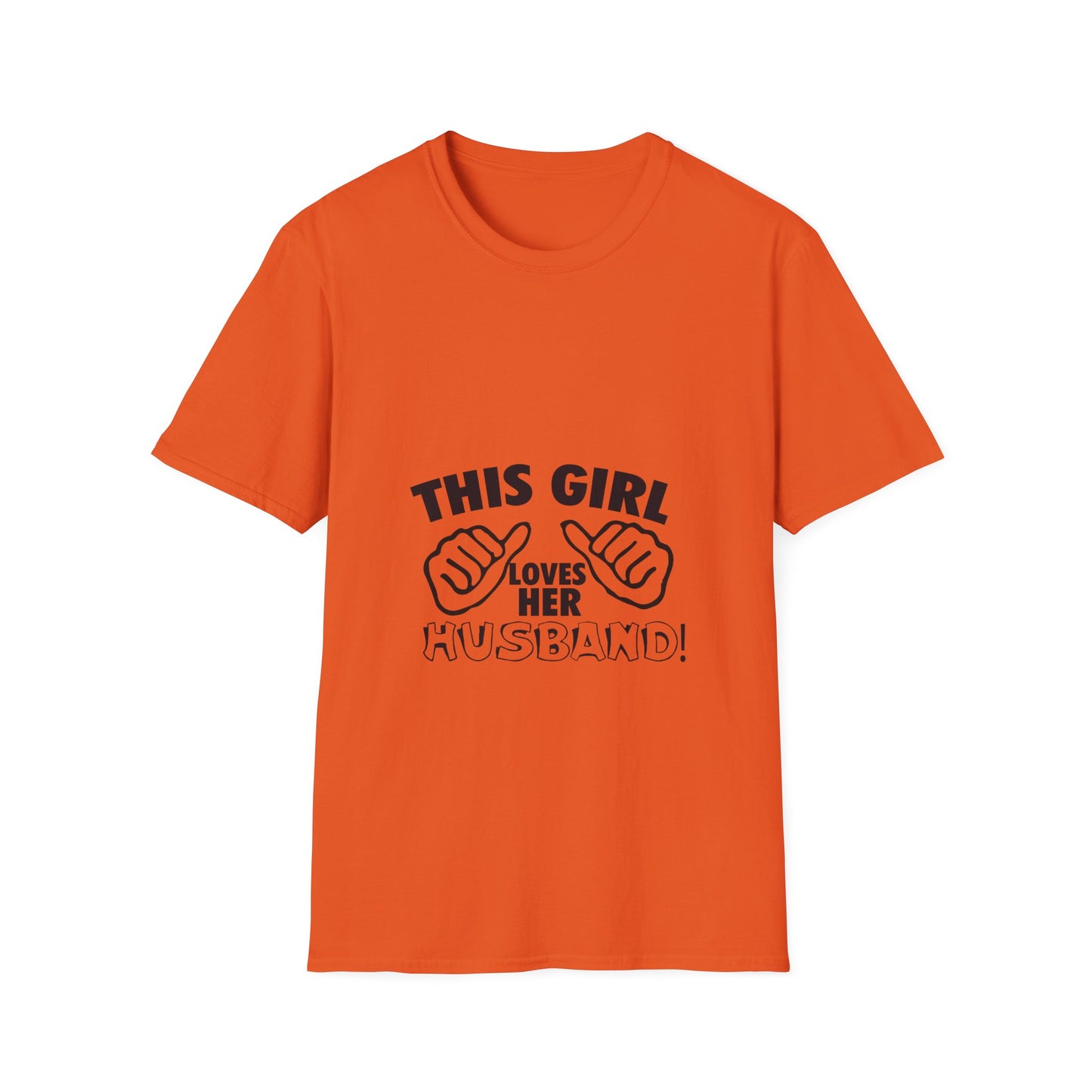 This Girl Loves Her Husbands Unisex T-Shirt - Funny Gift for Wives, Casual Wear, Family Reunion, Humorous Tee, Unique Summer Outfit