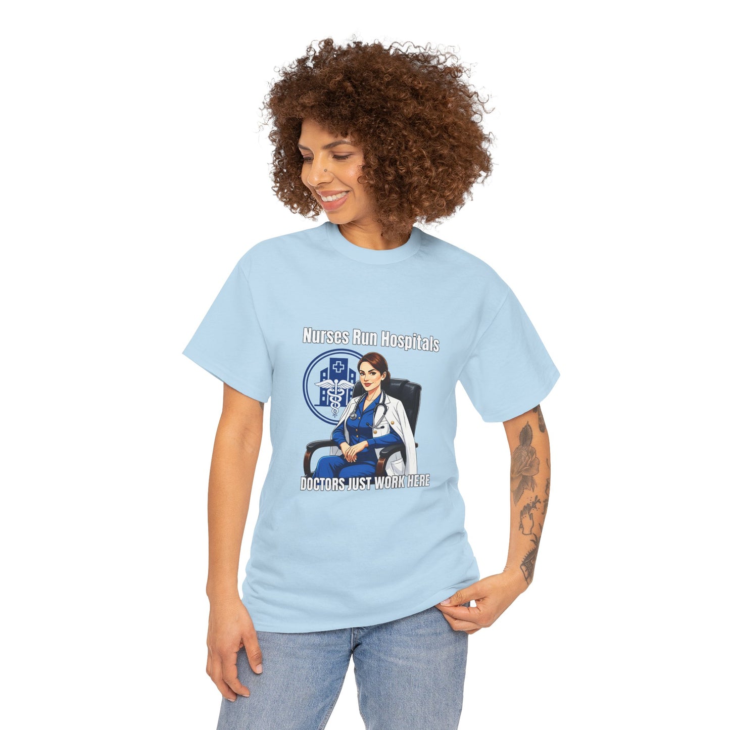 Nurse Appreciation Tee, Unisex Heavy Cotton Tee, Gifts for Nurses, Hospital Staff Shirt, Nurse's Day Celebration Tee, Medical Humor Apparel