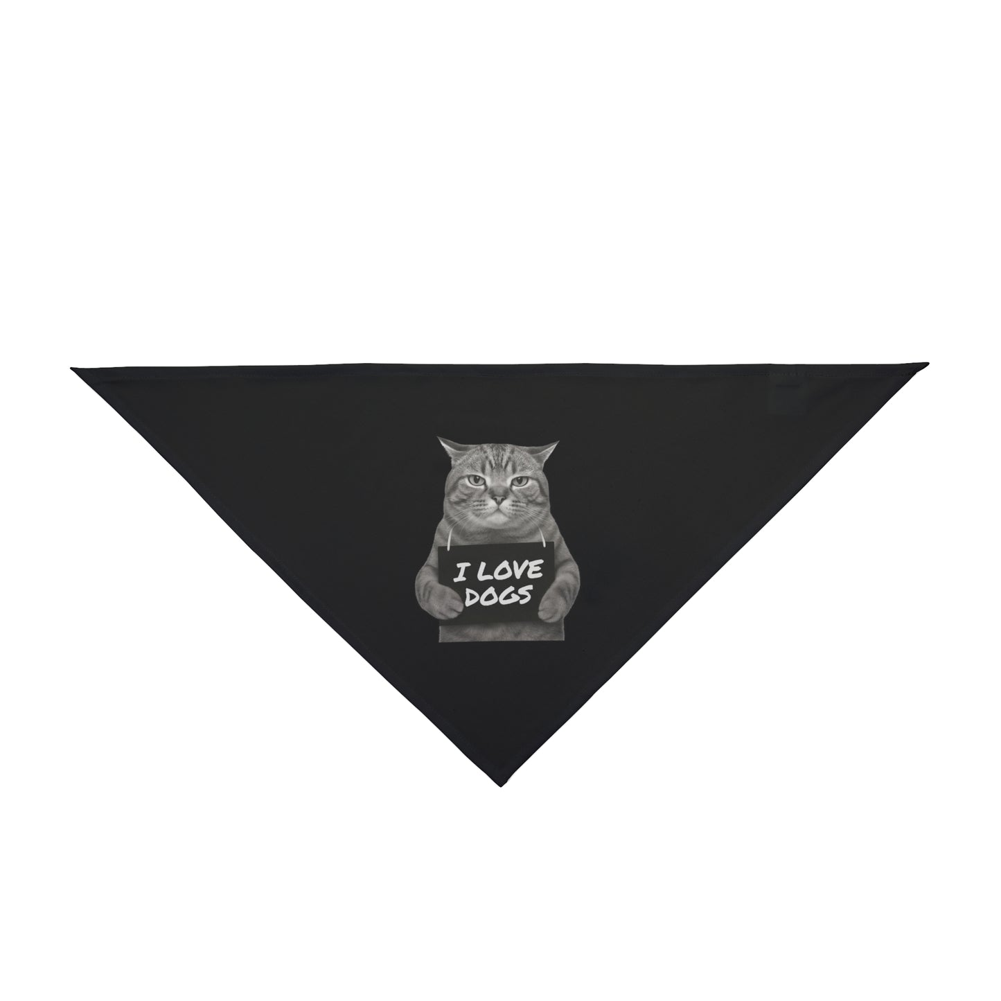 Pet Bandana: I Love Dogs, Cute Pet Accessory, Pet Celebration, Dog Lover Gift, Adjustable Pet Scarf, Holiday Dog Fashion