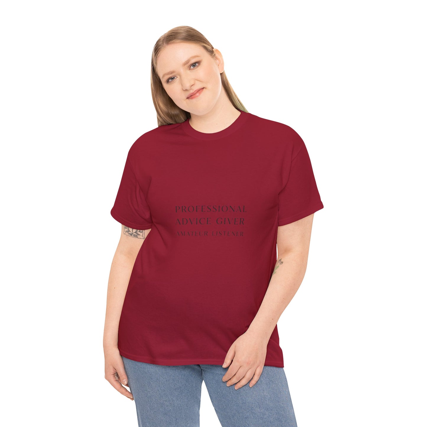 Professional Advice Giver Unisex Heavy Cotton Tee, Gift for Best Friend, Casual Wear, Advice Giver Shirt, Funny Tee, Unique Gift